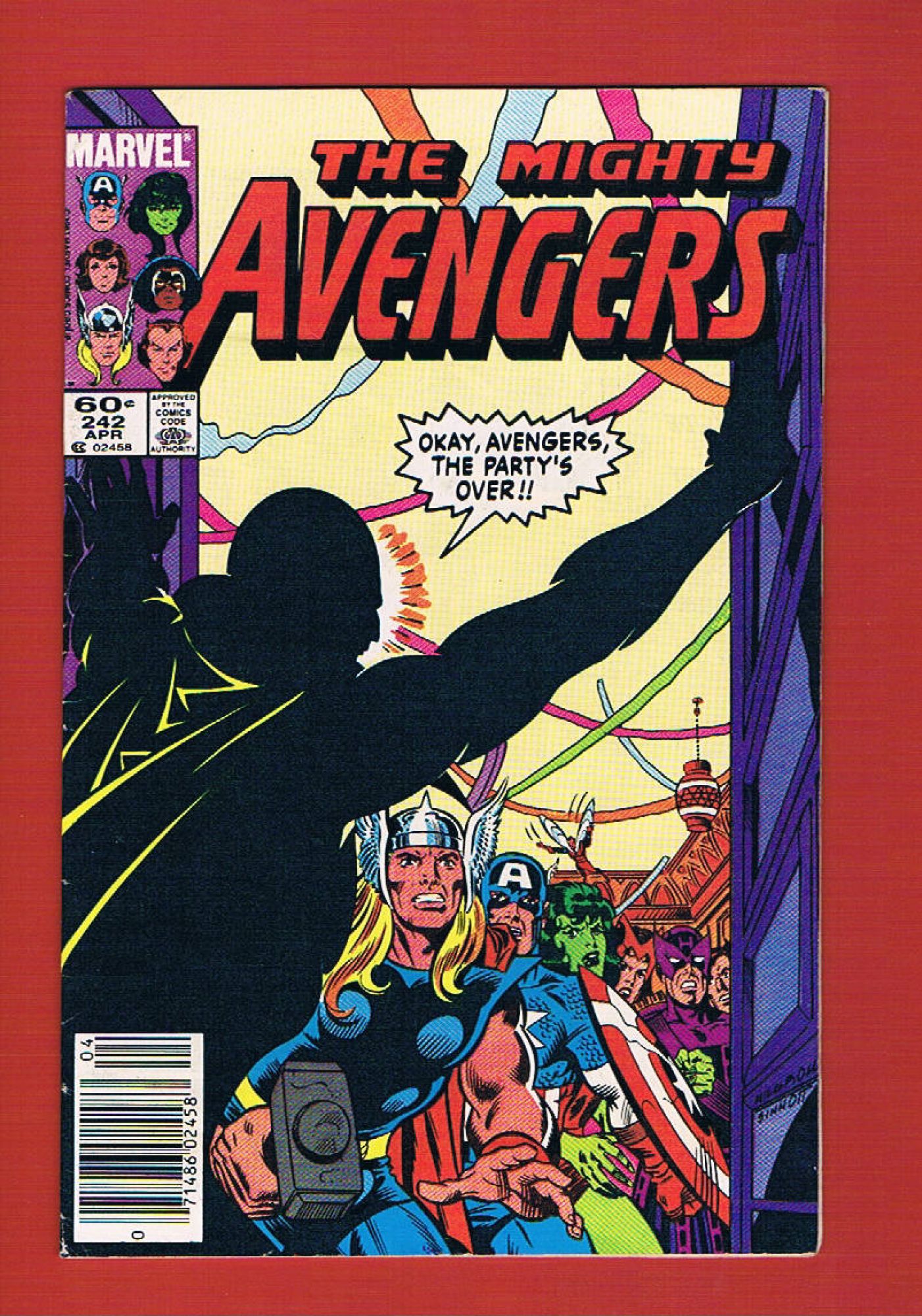 Avengers #242, Apr 1984, 8.0 VF