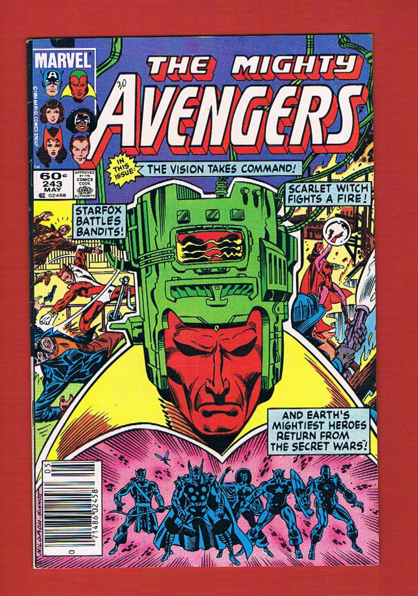Avengers #243, May 1984, 8.5 VF+