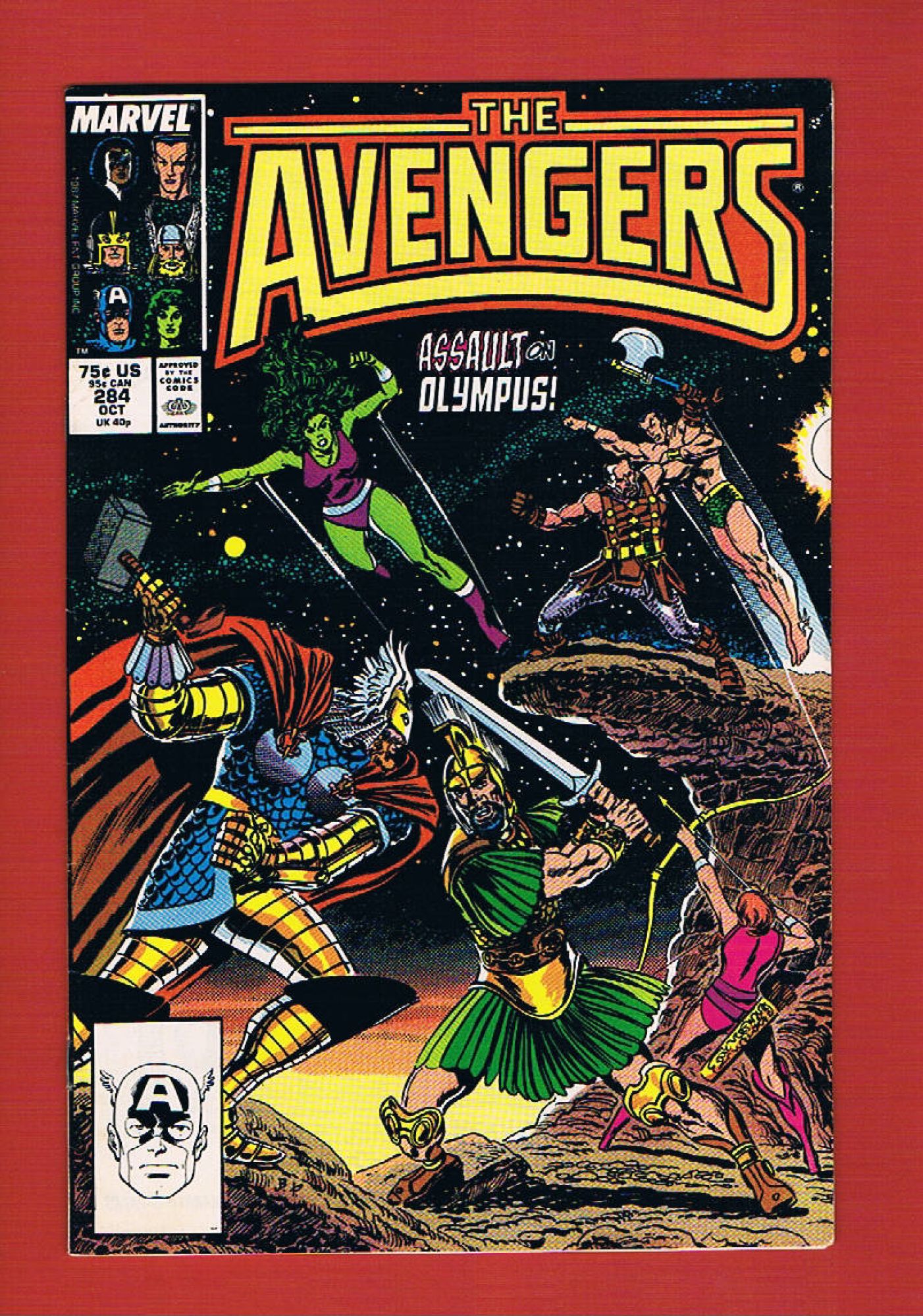 Avengers #284, Oct 1987, 9.2 NM-