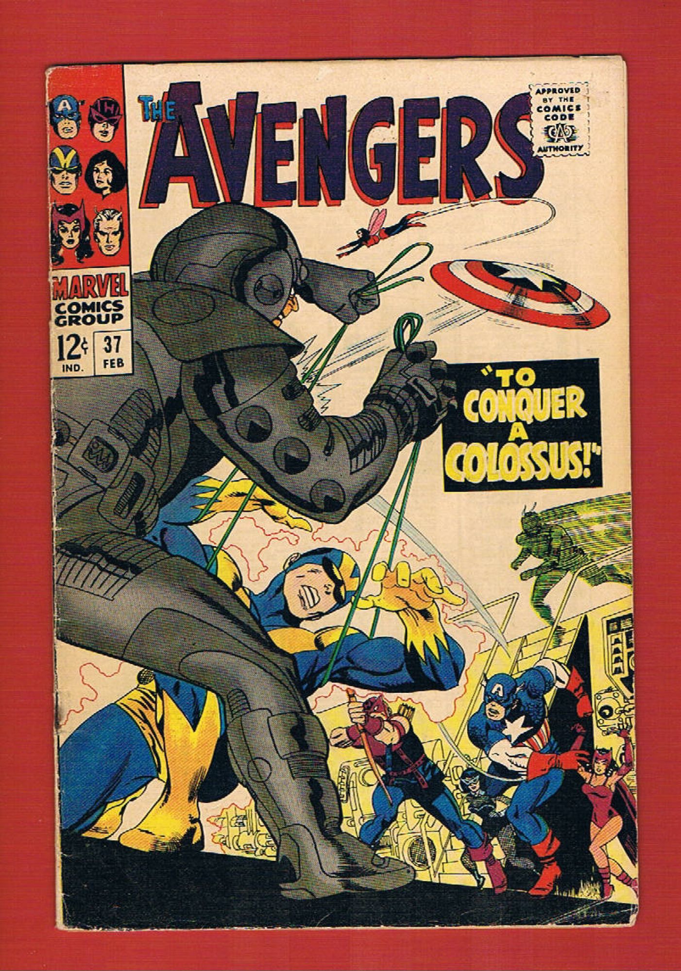 Avengers #37, Feb 1967, 5.0 VG/FN