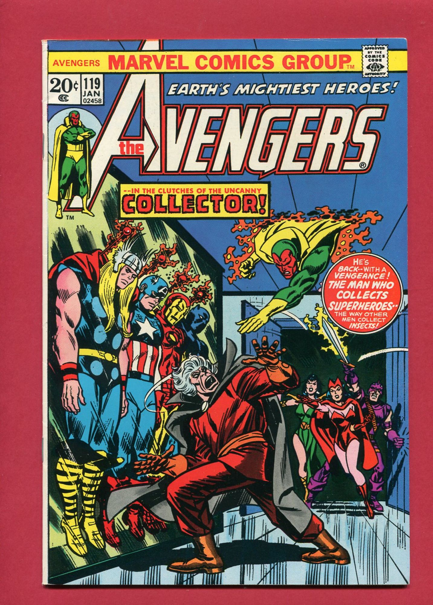 Avengers #119, Jan 1974, 8.0 VF