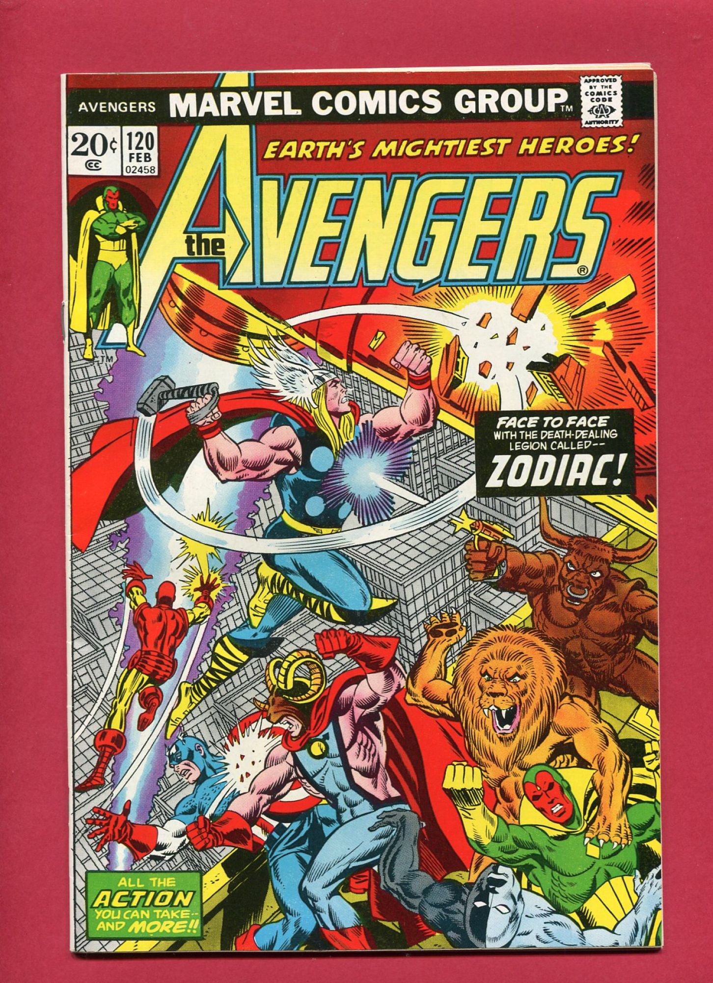 Avengers #120, Feb 1974, 8.0 VF