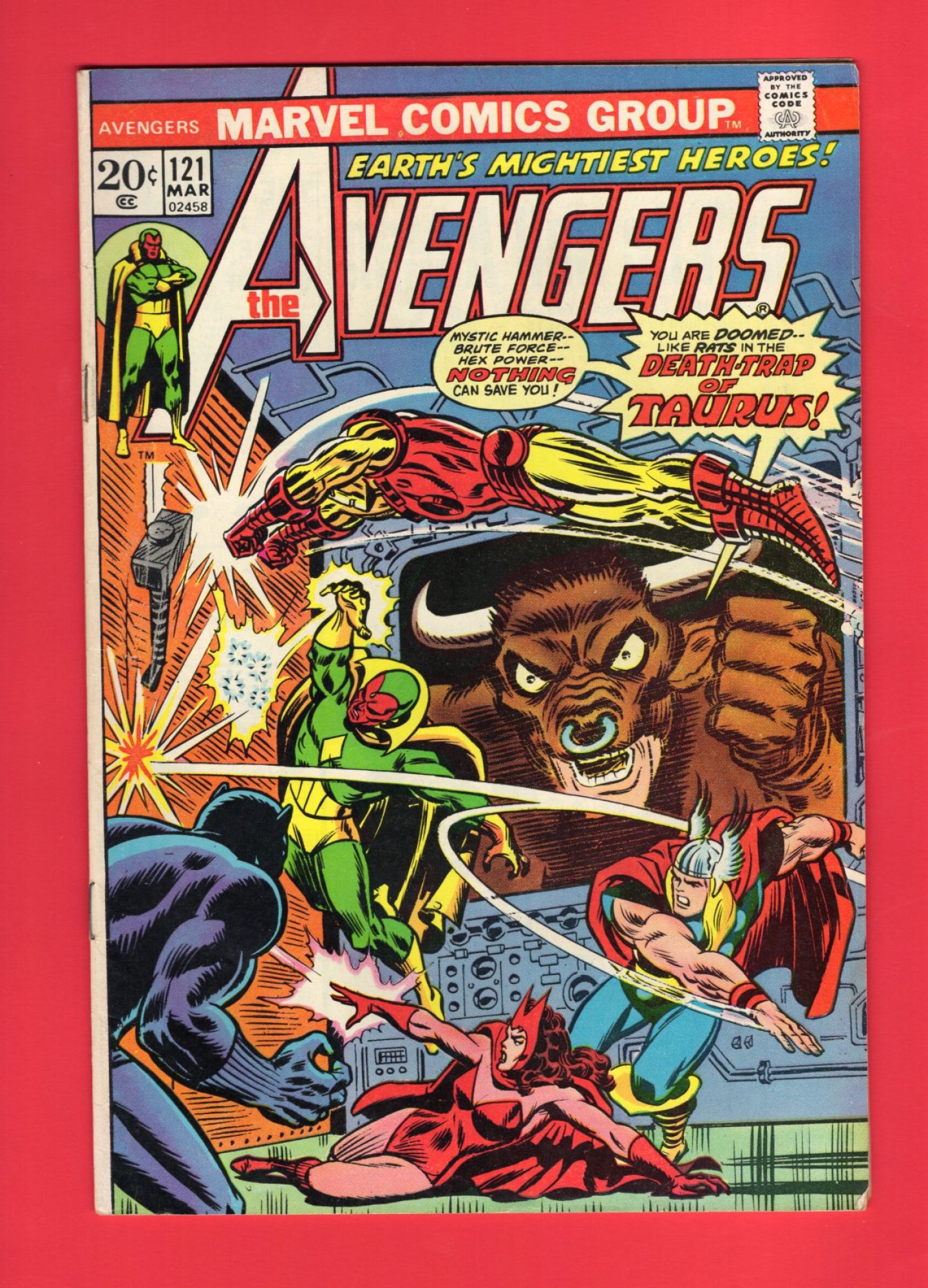 Avengers #121, Mar 1974, 6.5 FN+