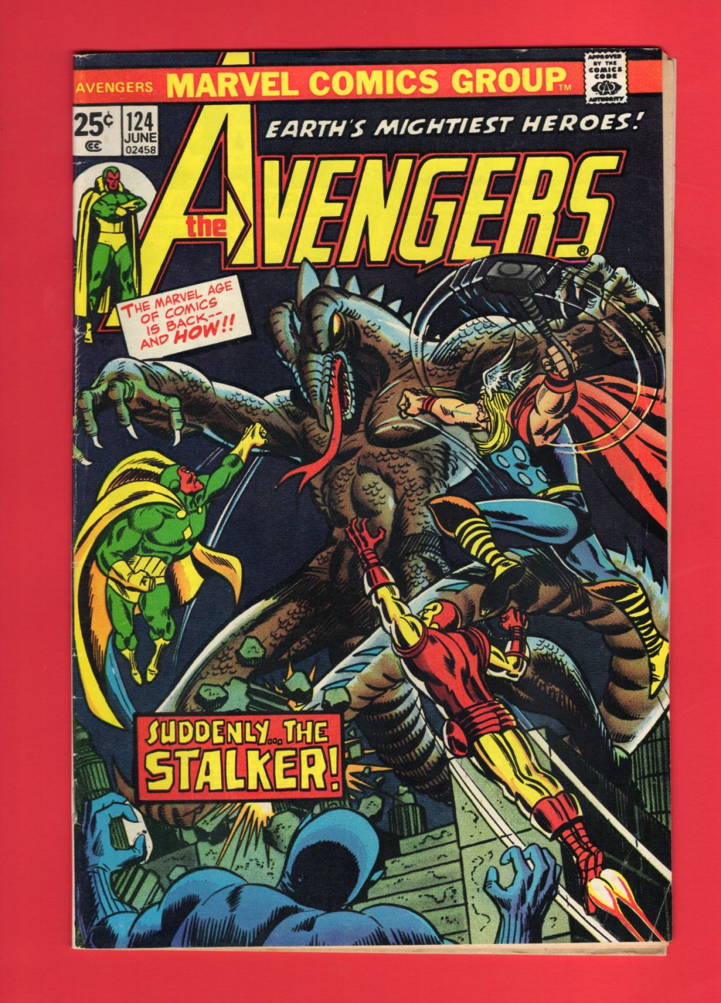 Avengers #124, Jun 1974, 6.0 FN