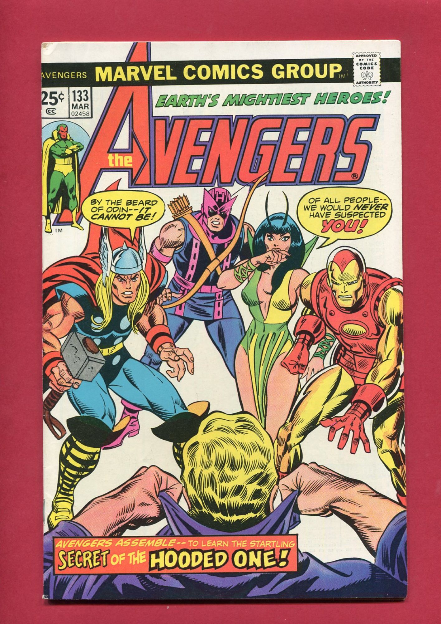 Avengers #133, Mar 1975, 7.0 FN/VF