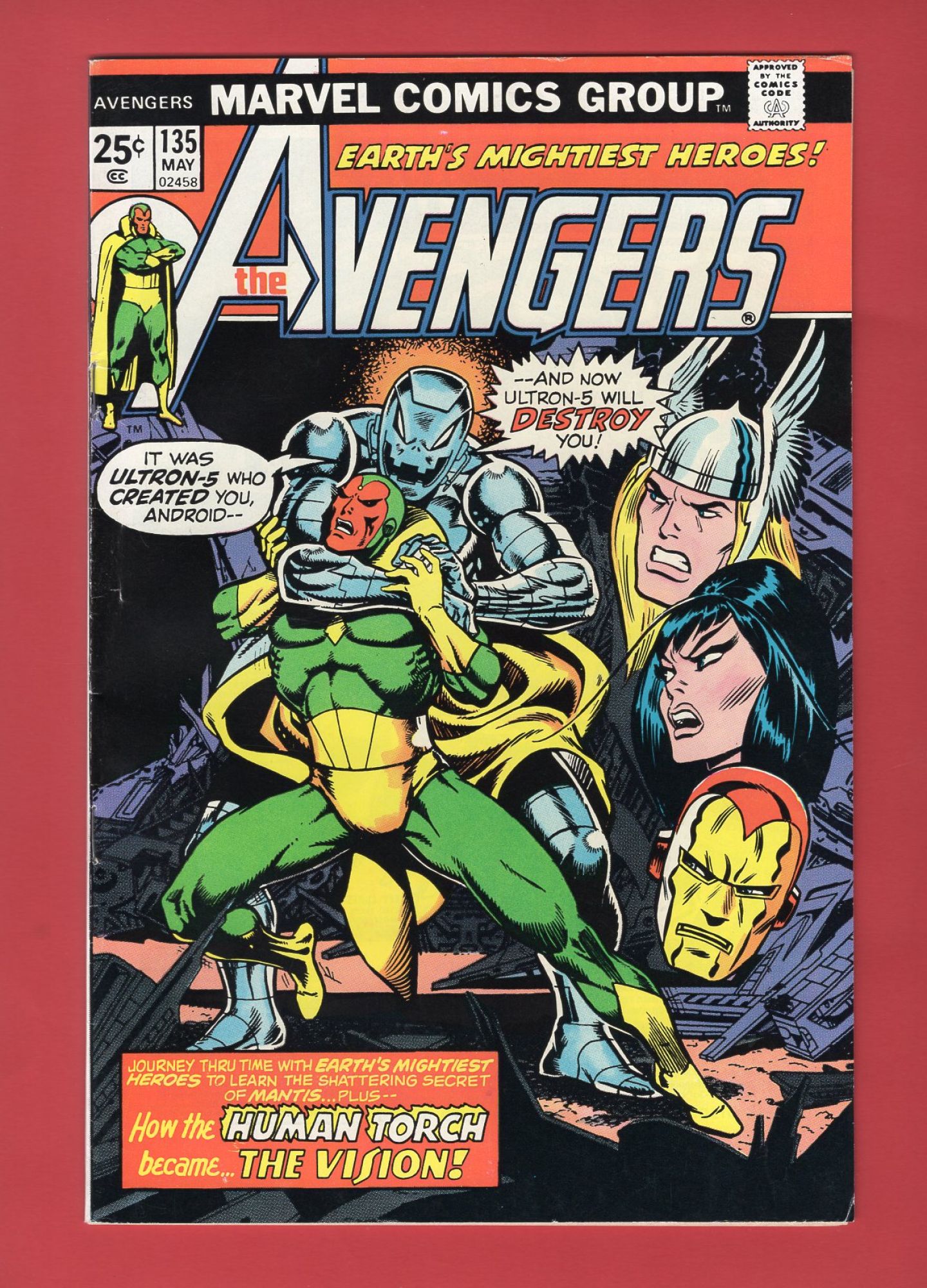 Avengers #135, May 1975, 6.0 FN