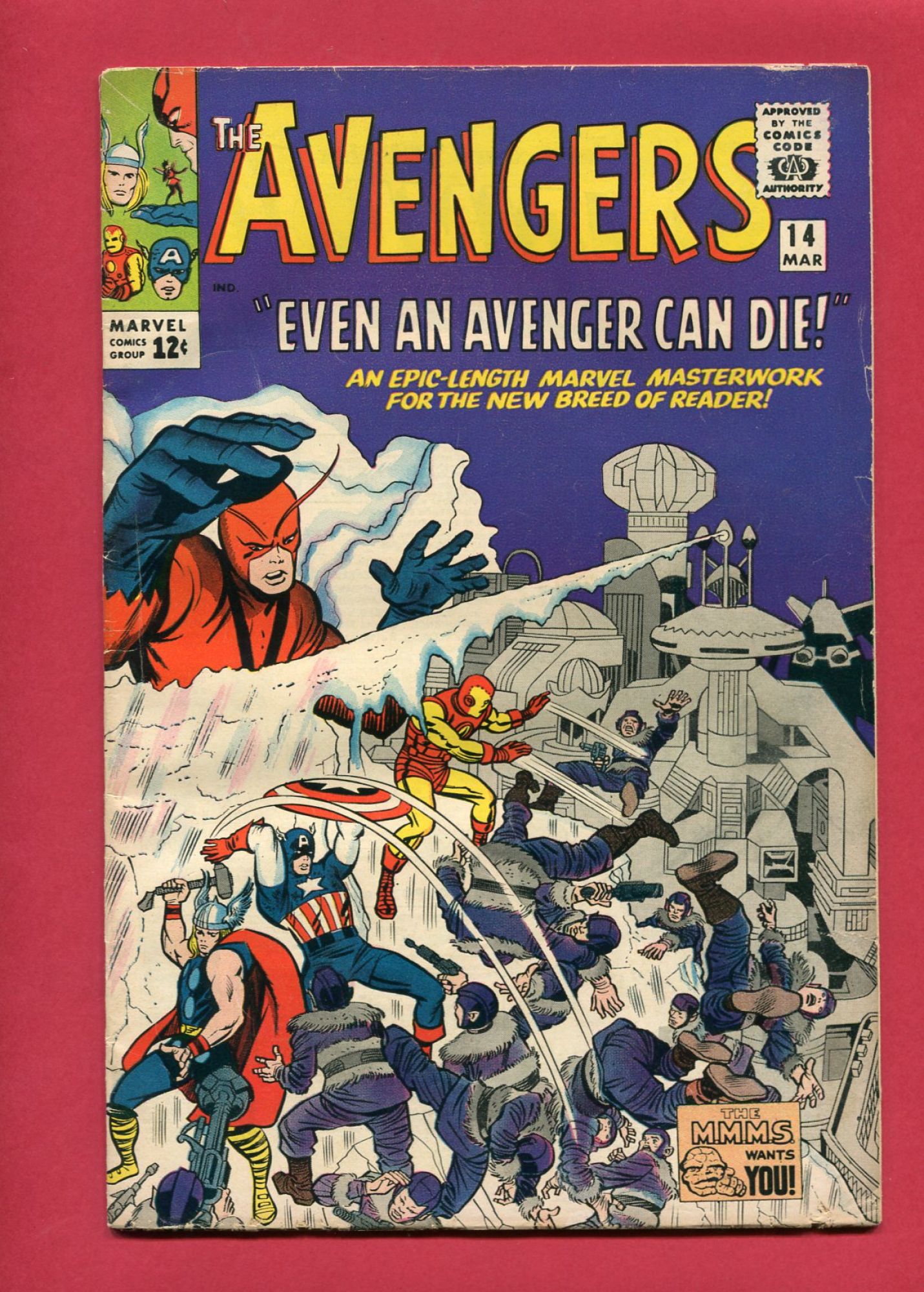 Avengers #14, Mar 1965, 5.5 FN-