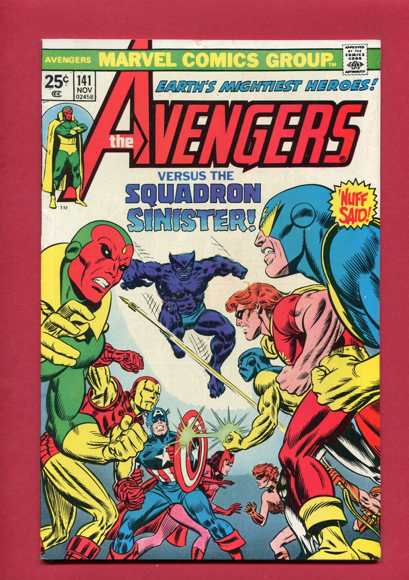 Avengers #141, Nov 1975, 7.0 FN/VF