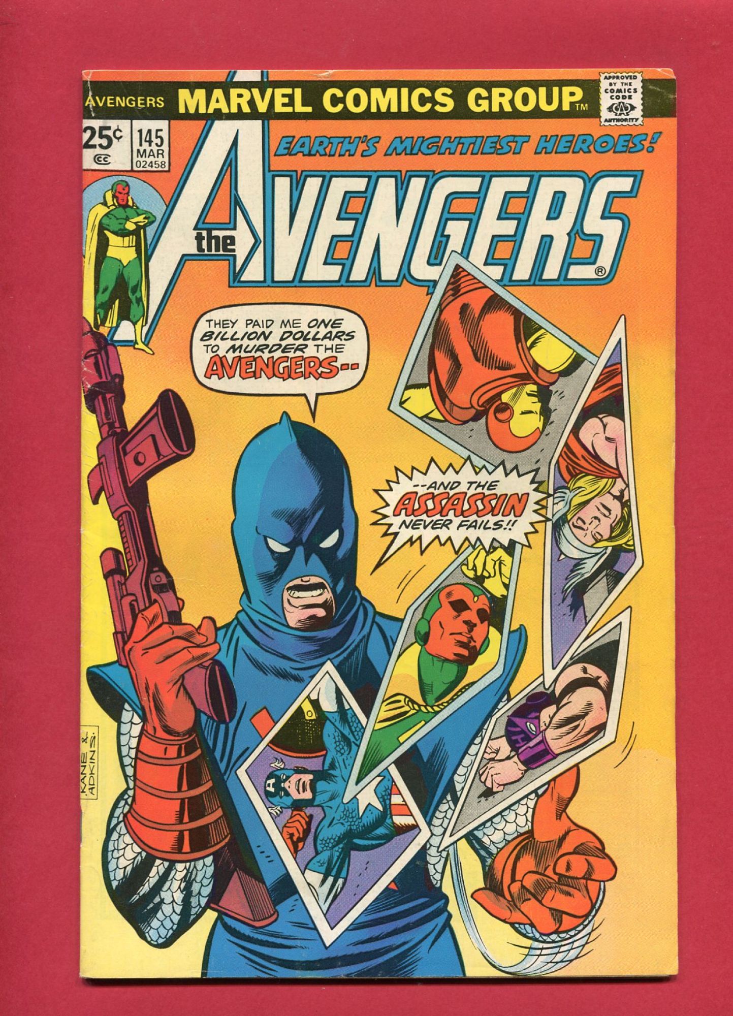 Avengers #145, Mar 1976, 6.5 FN+
