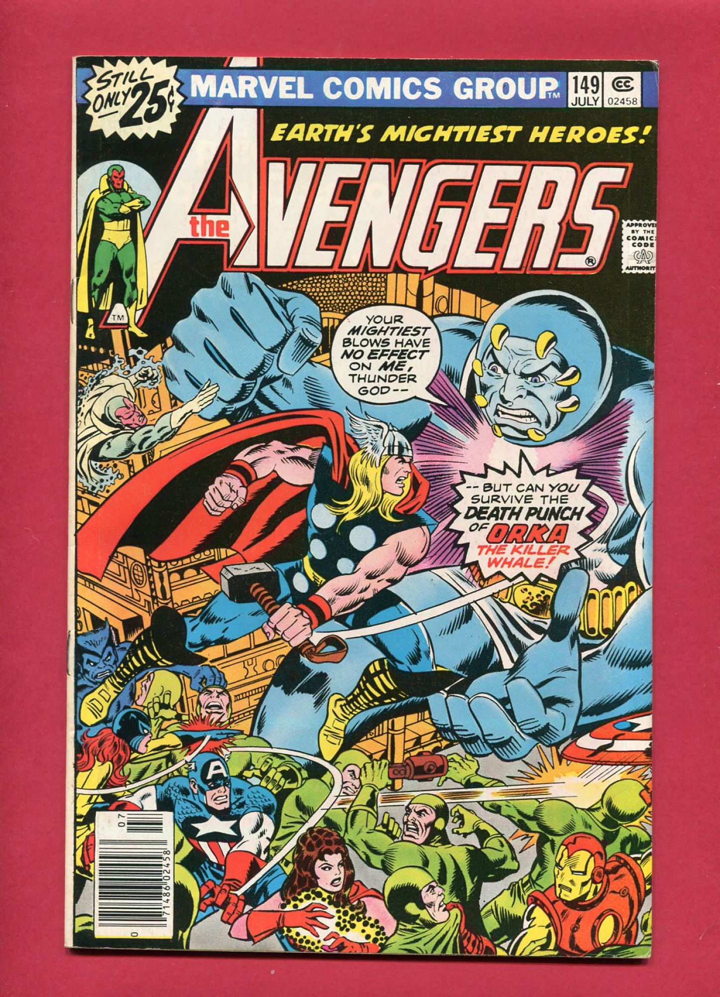 Avengers #149, Jul 1976, 8.5 VF+