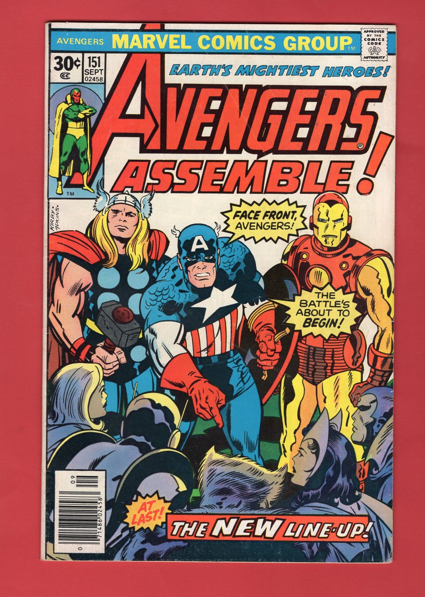 Avengers #151, Sep 1976, 5.0 VG/FN