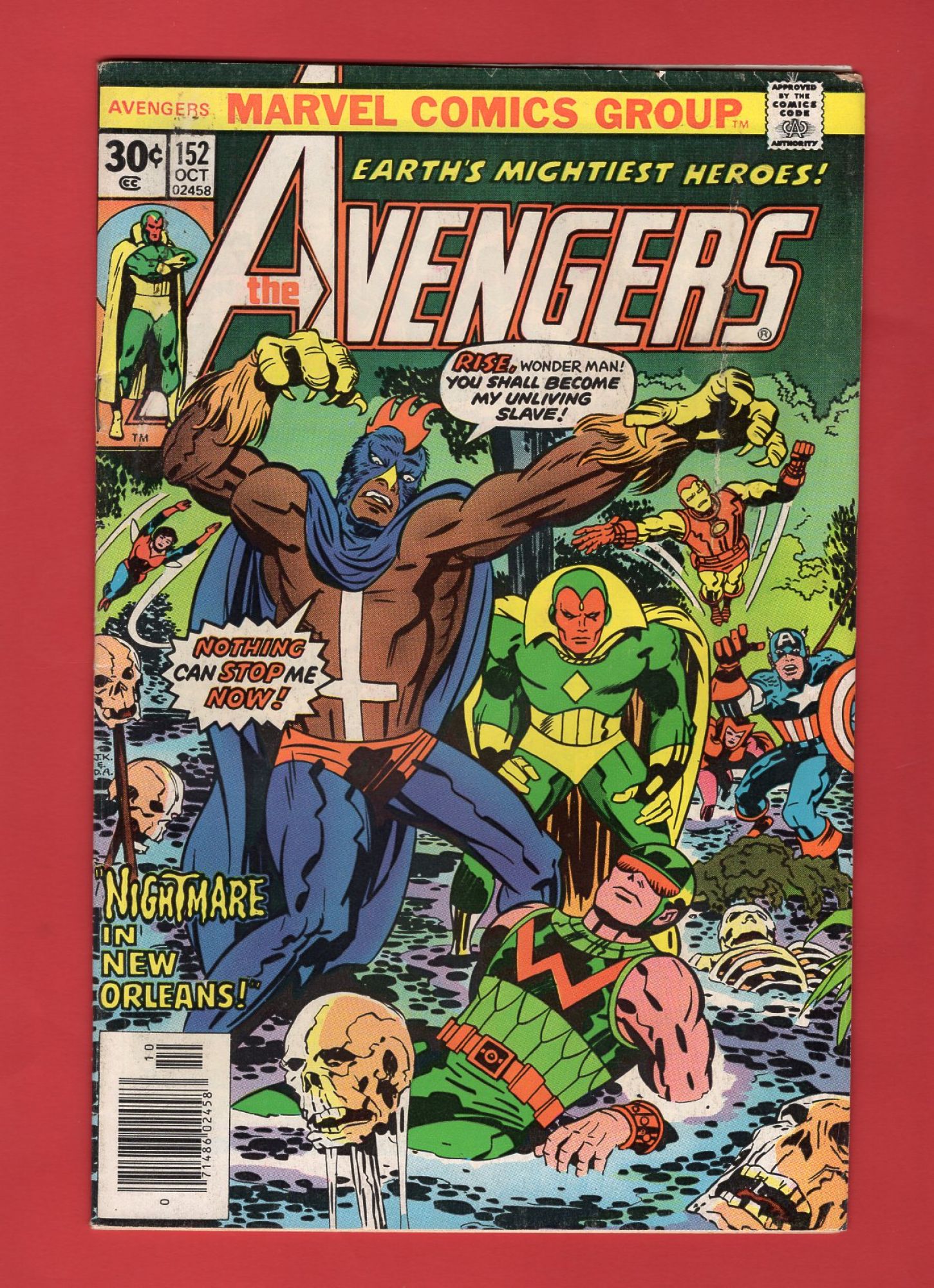 Avengers #152, Oct 1976, 5.0 VG/FN