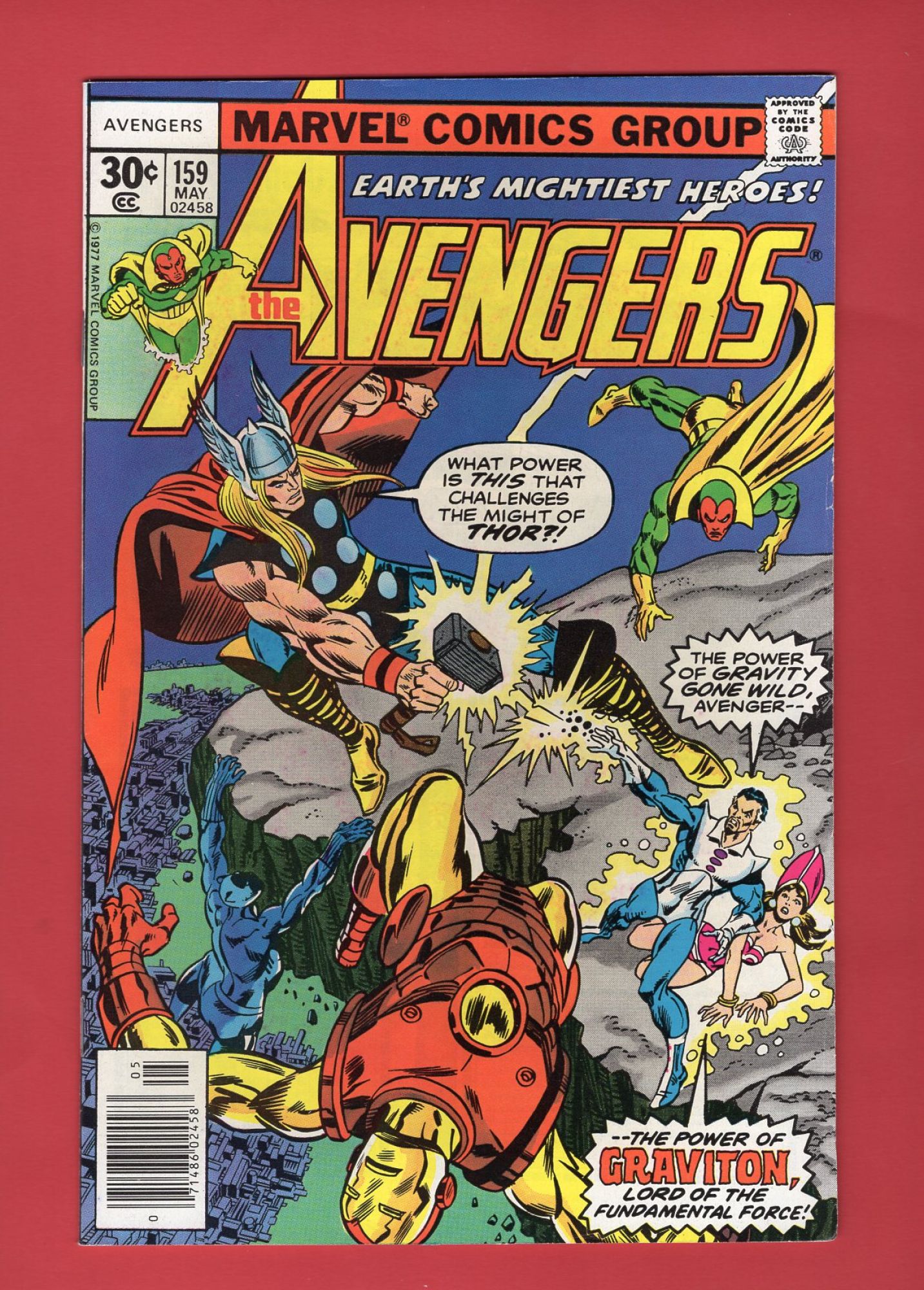 Avengers #159, May 1977, 7.5 VF- Newsstand