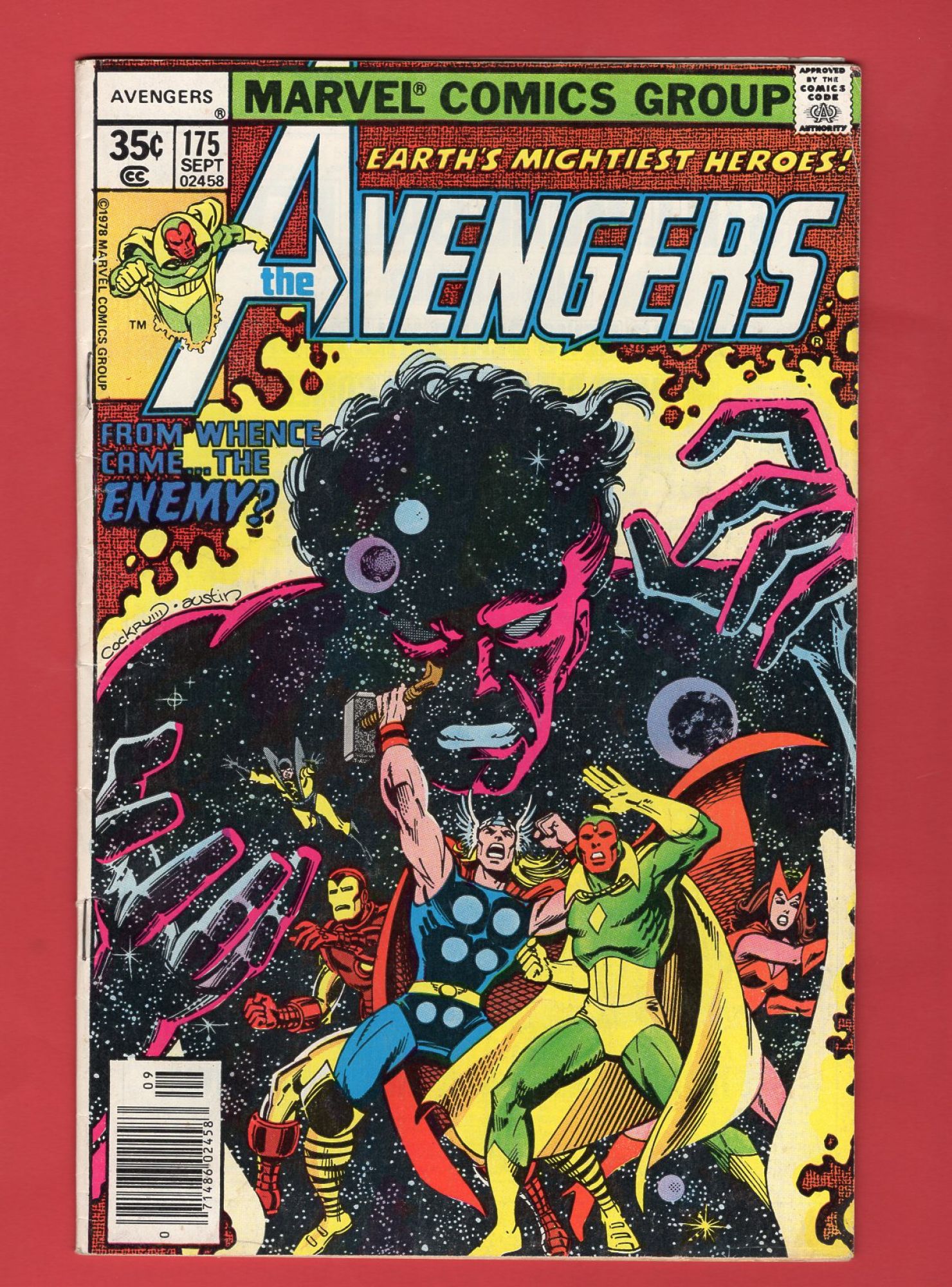 Avengers #175, Sep 1978, 4.0 VG