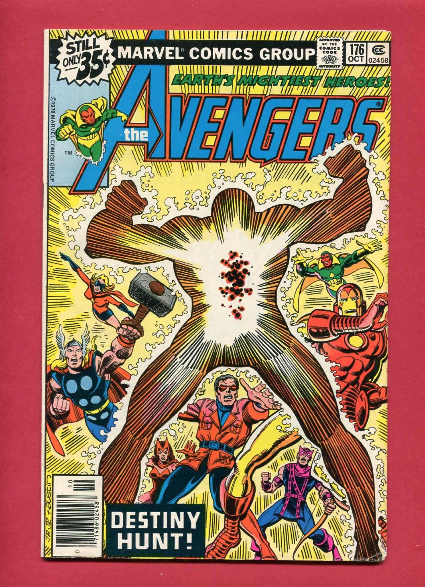 Avengers #176, Oct 1978, 7.5 VF-