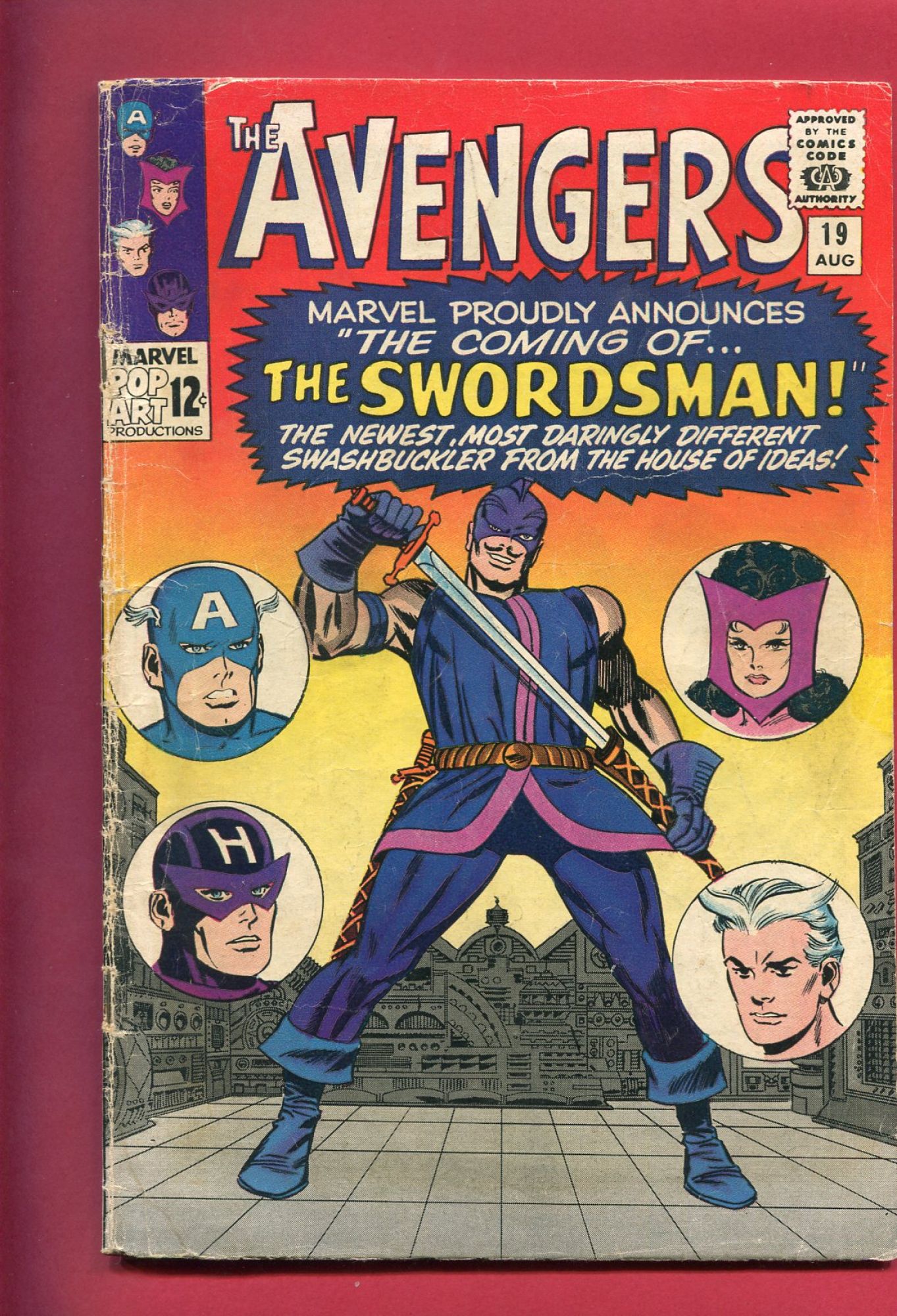 Avengers #19, Aug 1965,  2.5 GD+