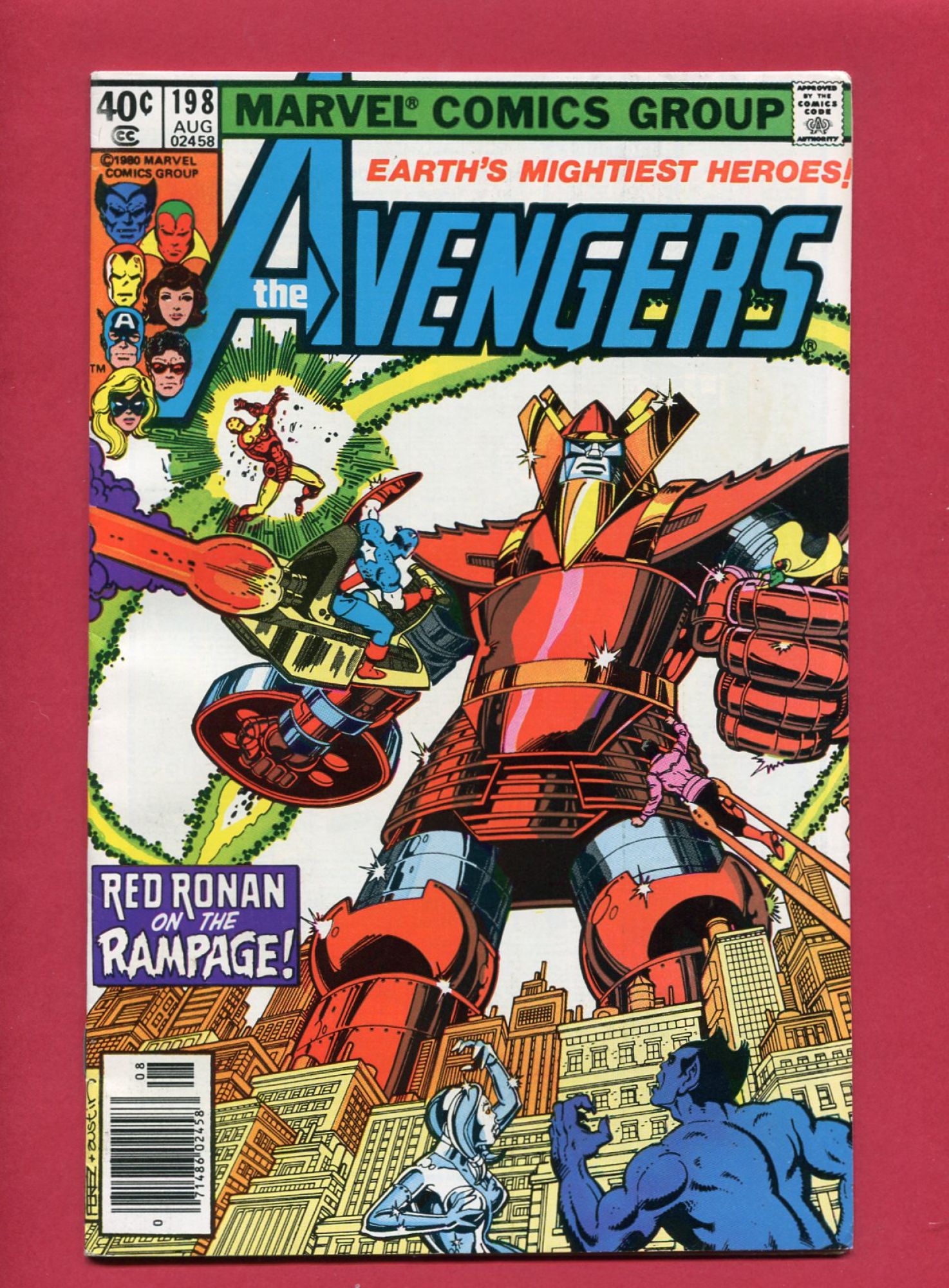 Avengers #198, Aug 1980, 7.5 VF-