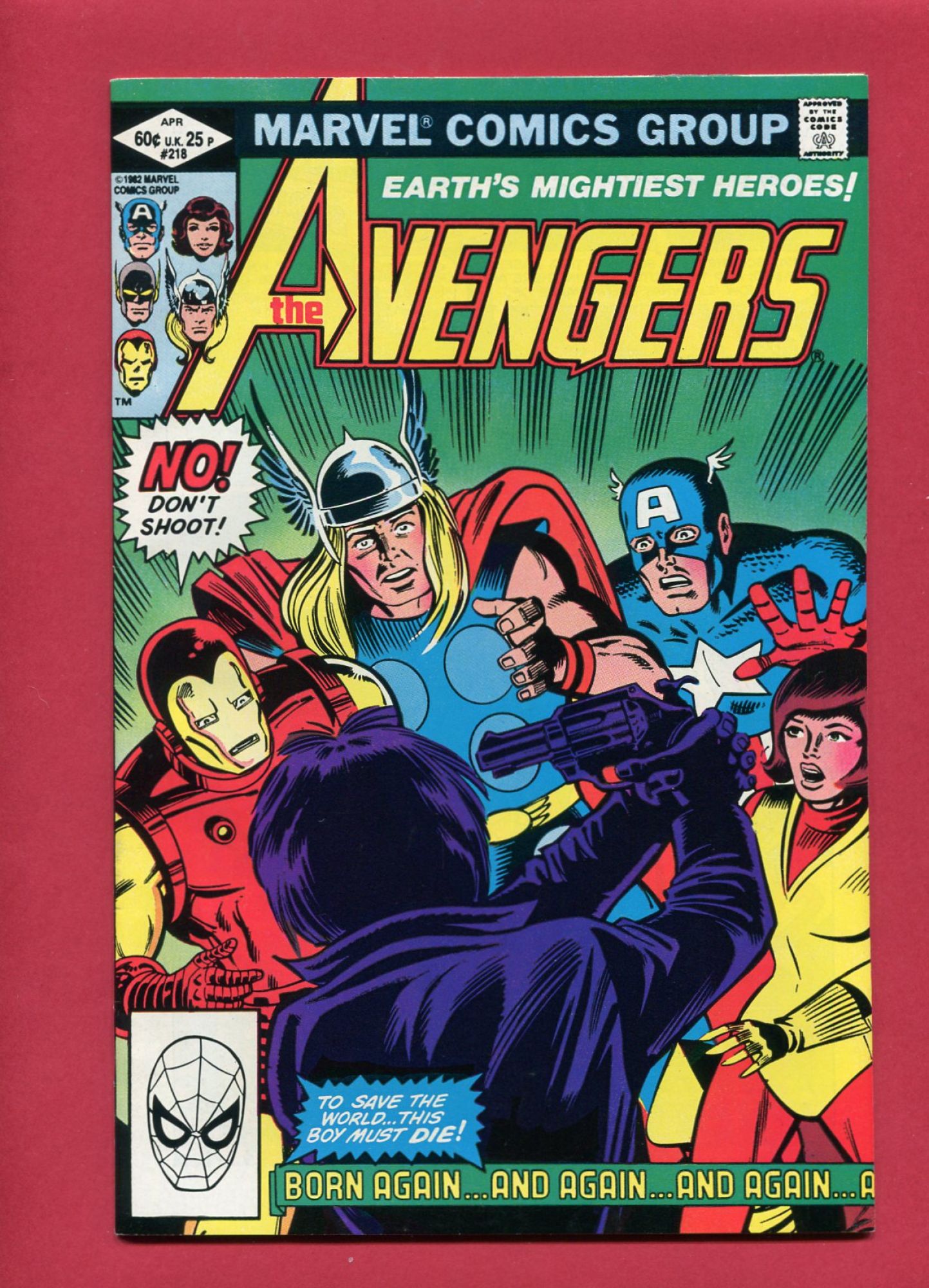 Avengers #218, Apr 1982, 9.2 NM-