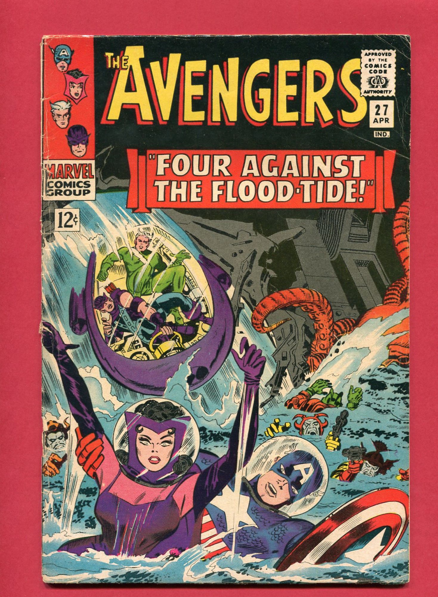 Avengers #27, Apr 1966, 5.5 FN-