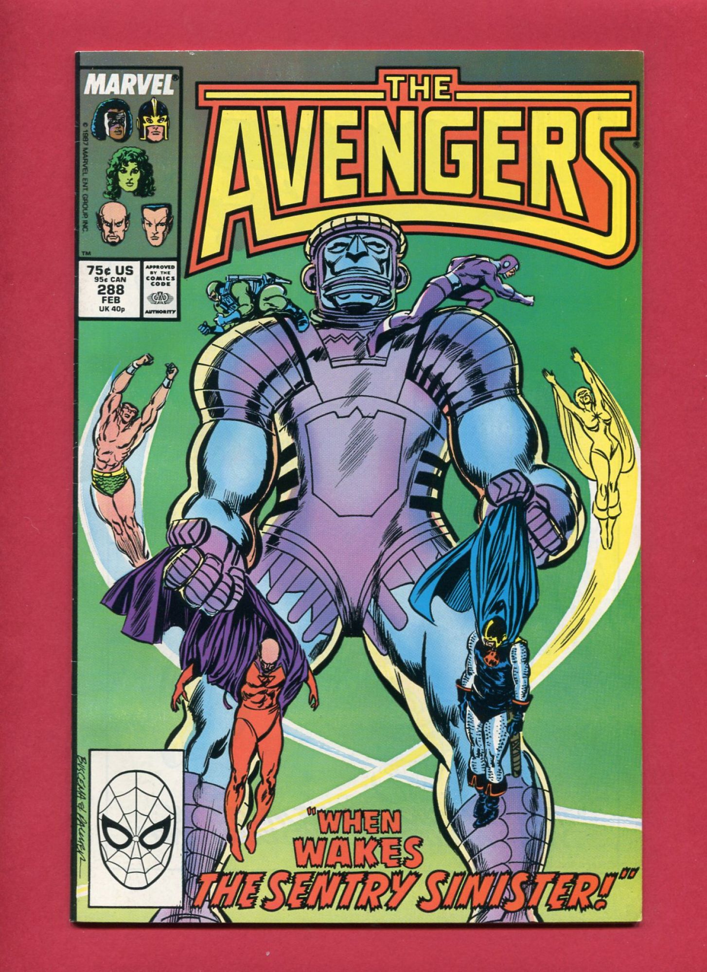 Avengers #288, Feb 1988, 8.5 VF+