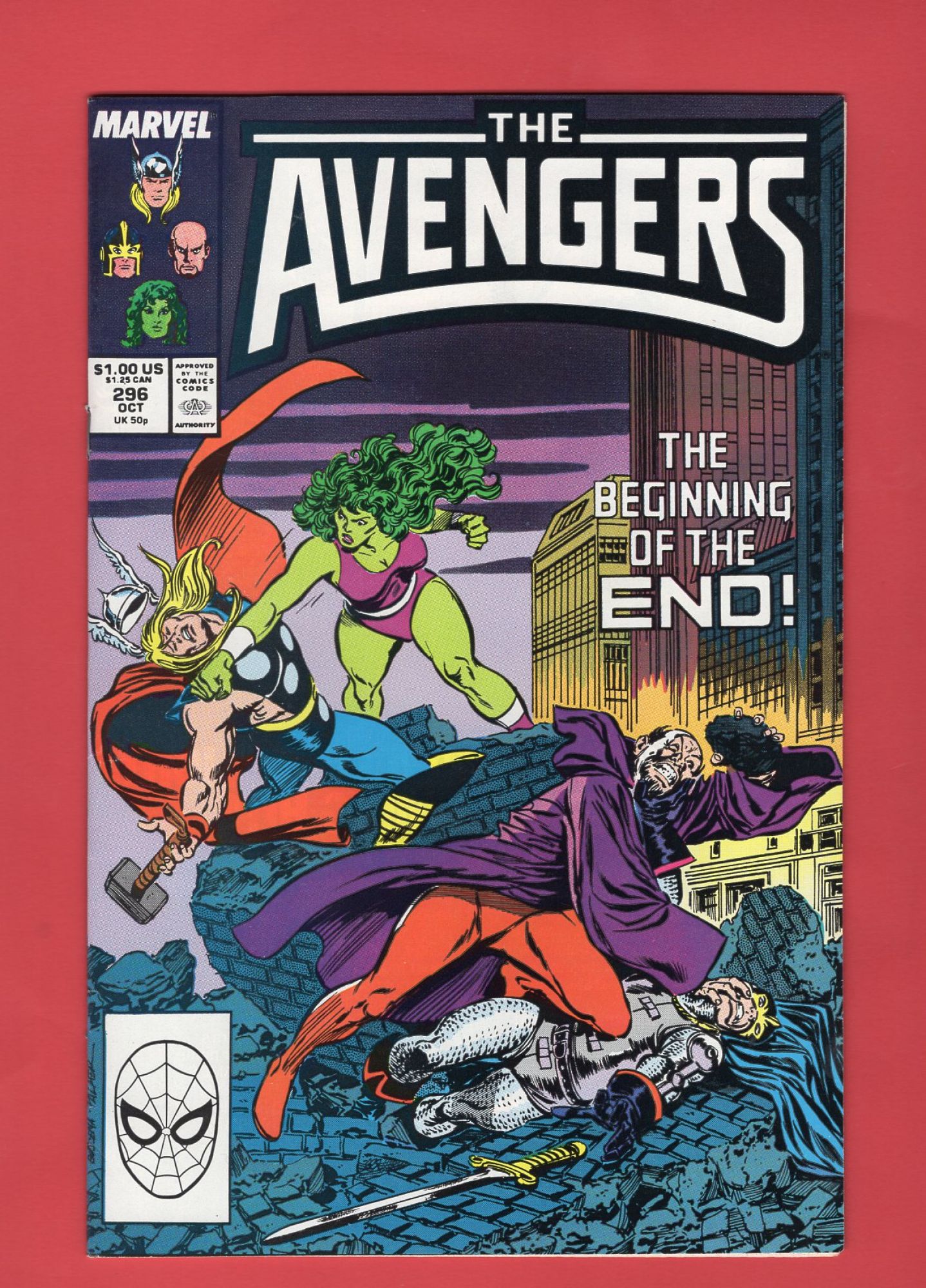 Avengers #296, Oct 1988, 8.5 VF+