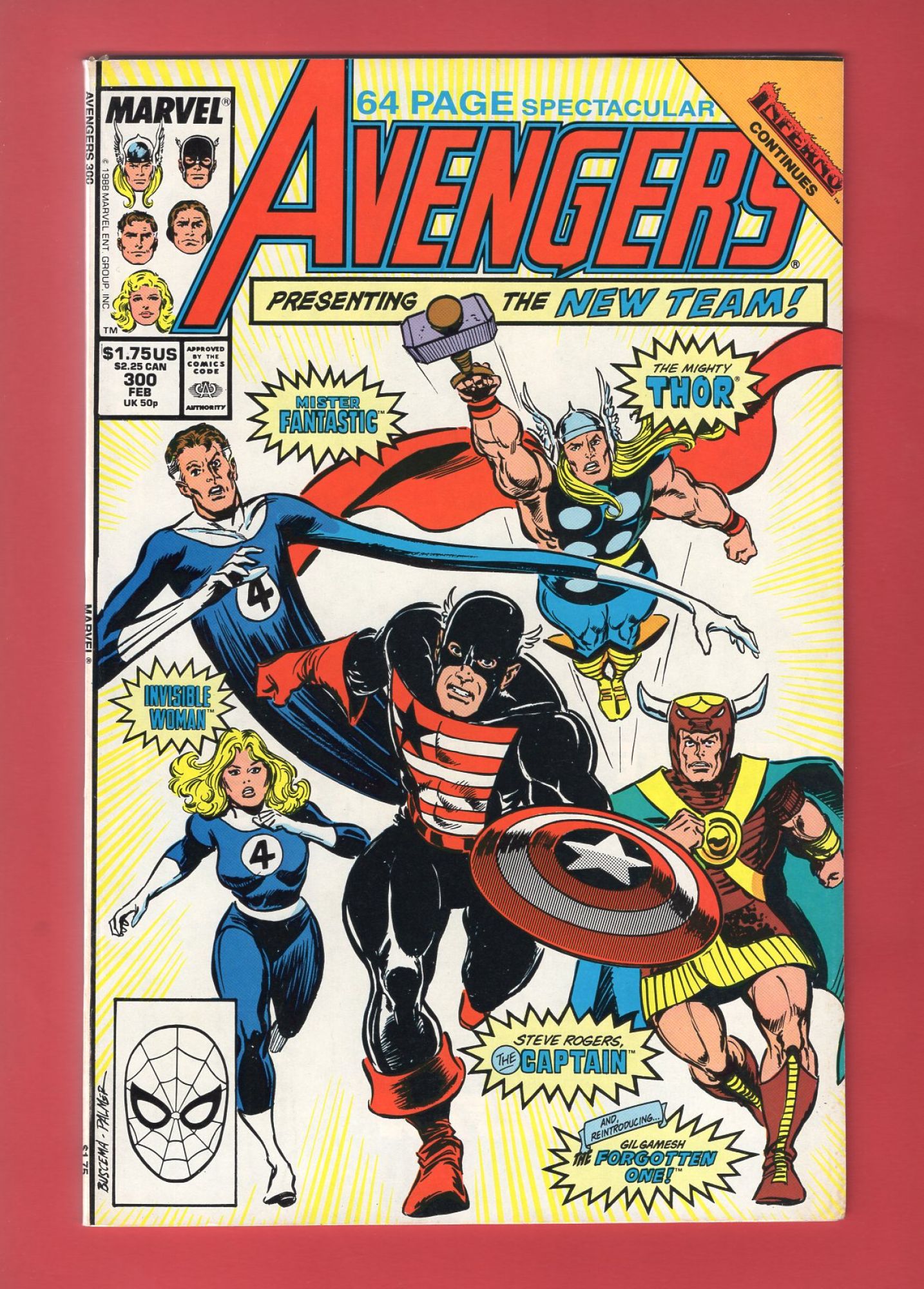 Avengers #300, Feb 1989, 8.5 VF+