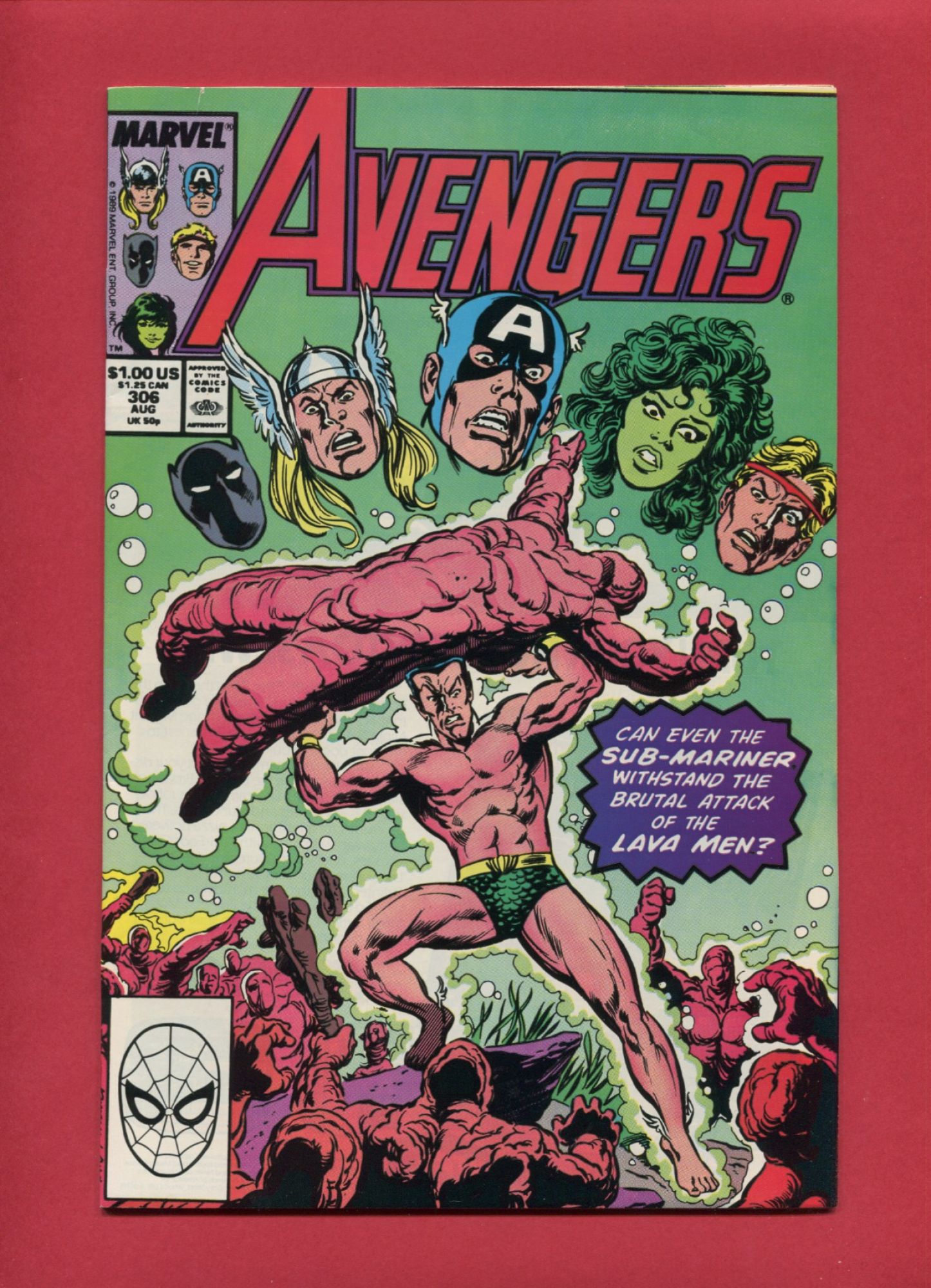 Avengers #306, Aug 1989, 7.5 VF-