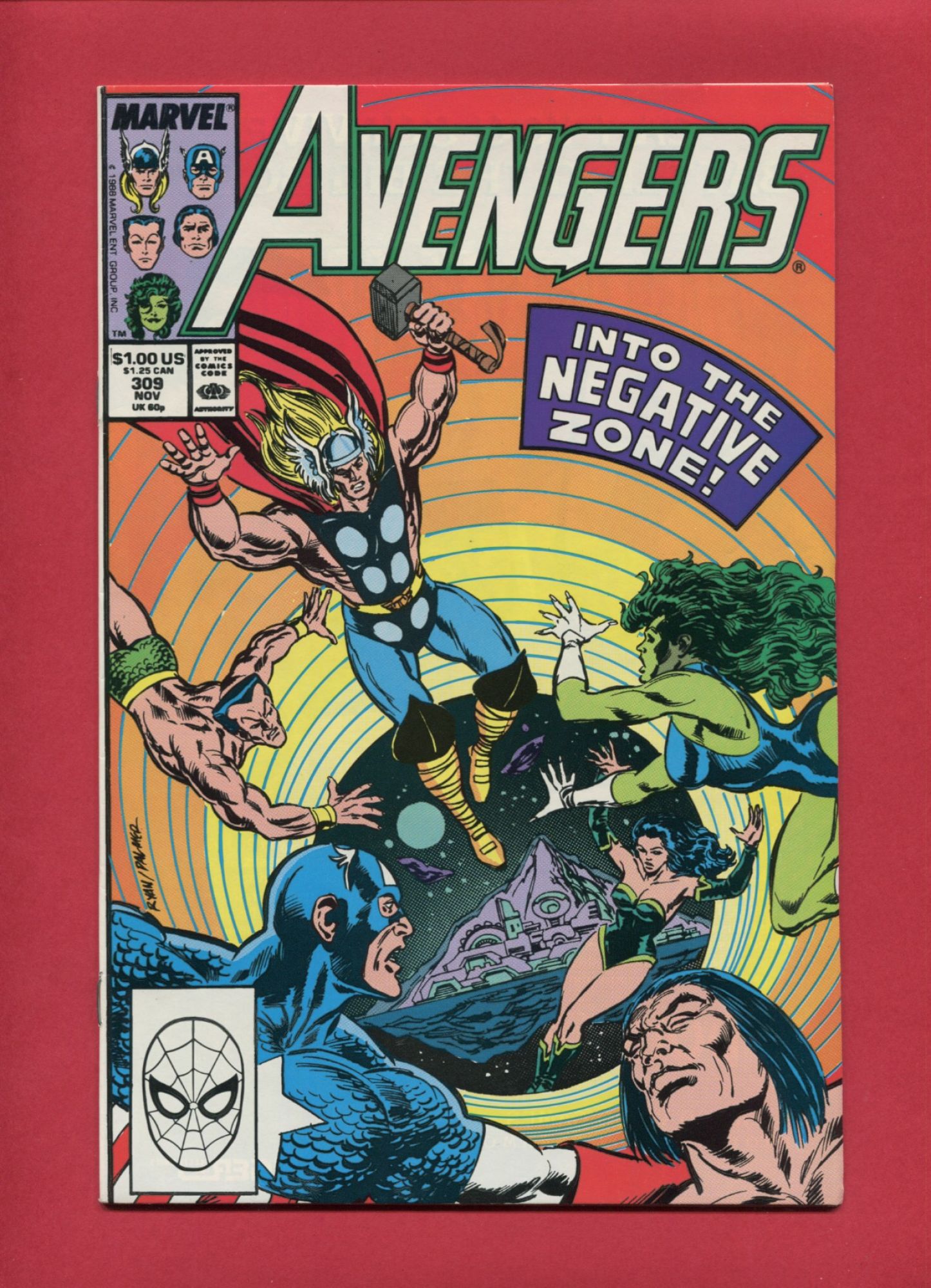 Avengers #309, Nov 1989, 8.5 VF+