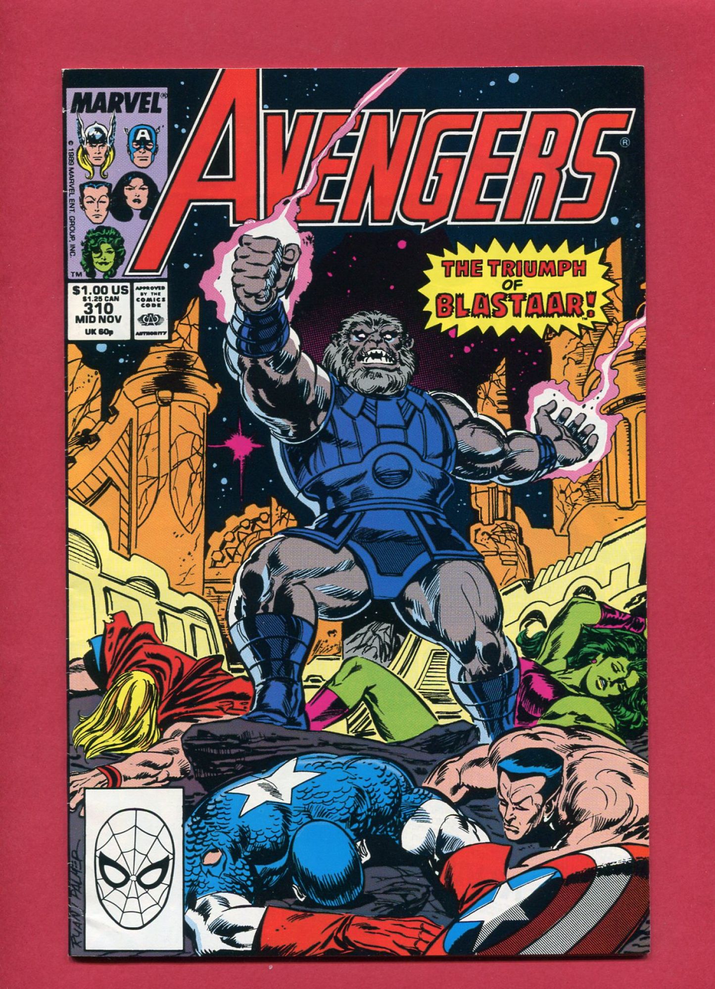 Avengers #310, Nov 1989, 6.5 FN+