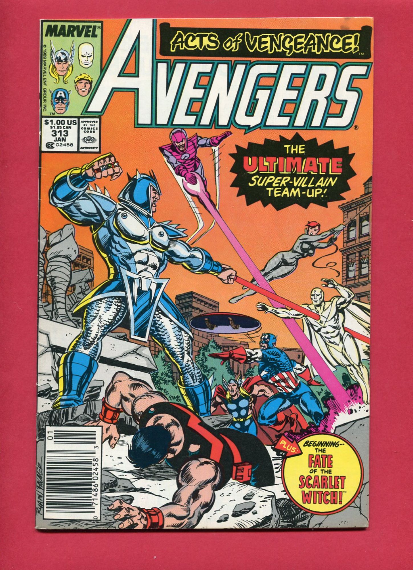 Avengers #313, Jan 1990, 7.5 VF-