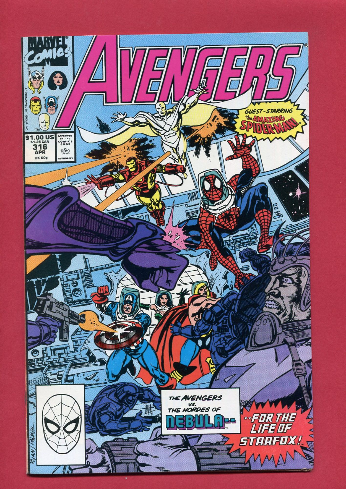 Avengers #316, Apr 1990, 6.5 FN+