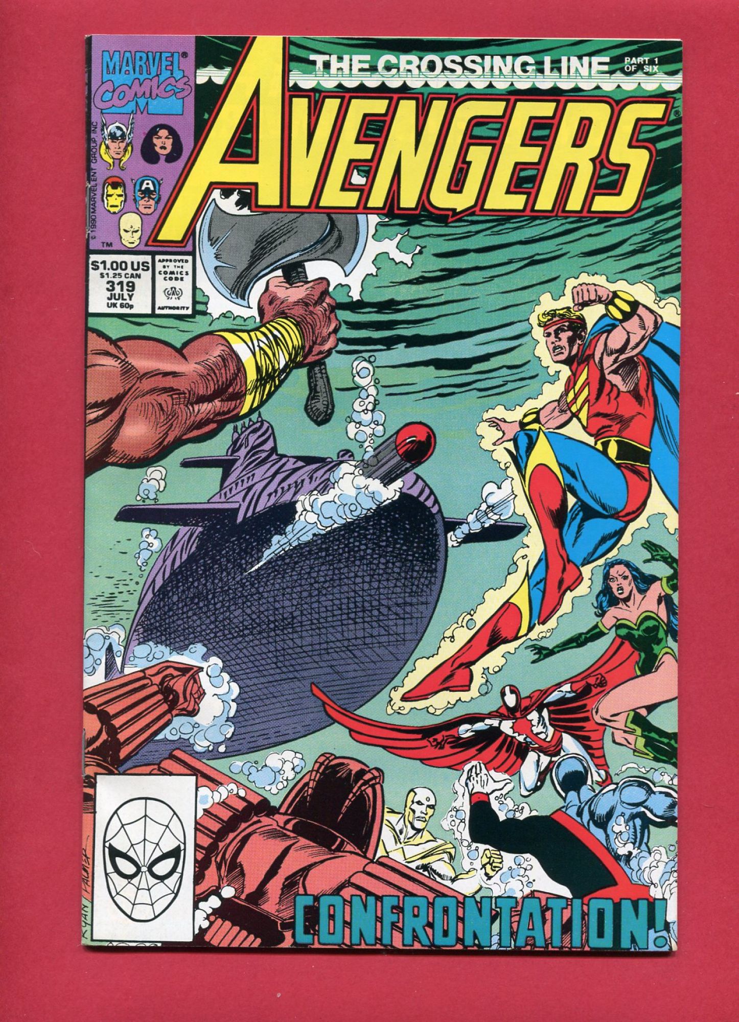Avengers #319, Jul 1990, 9.2 NM-