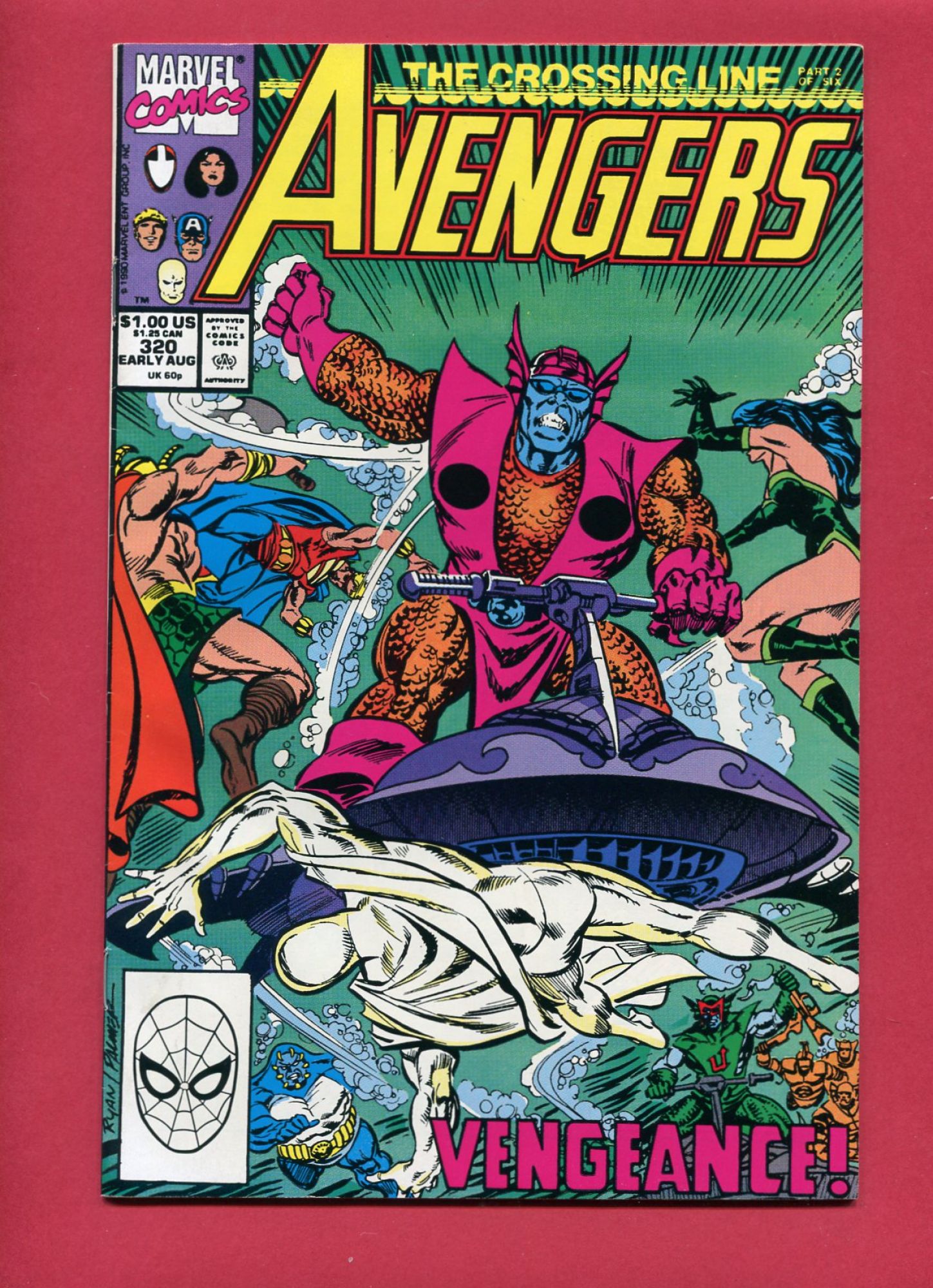 Avengers #320, Aug 1990, 8.0 VF