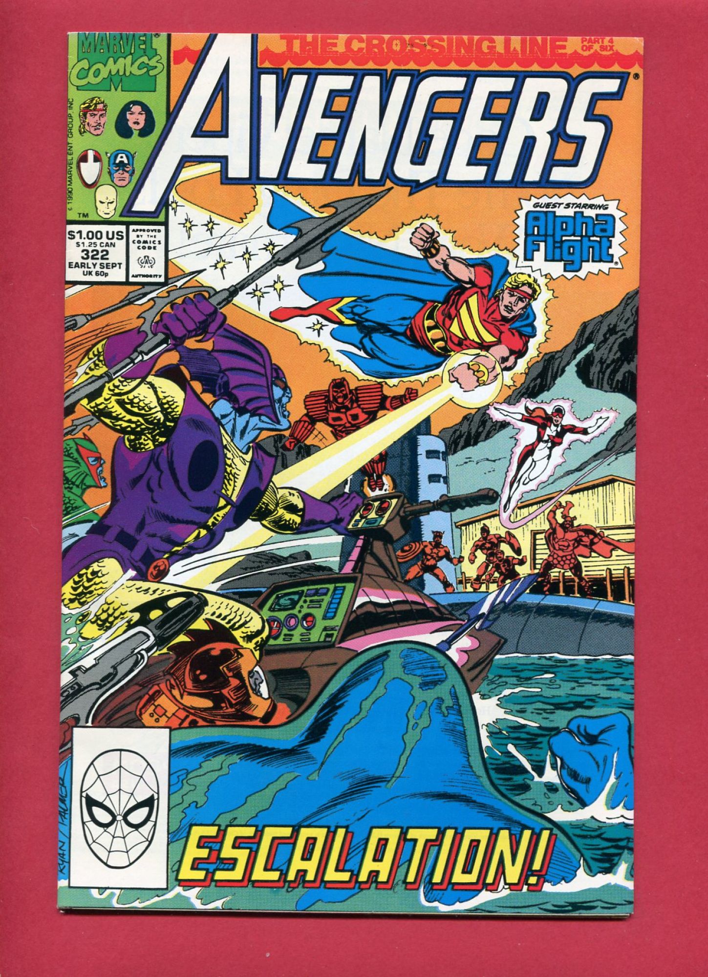 Avengers #322, Sep 1990, 8.0 VF