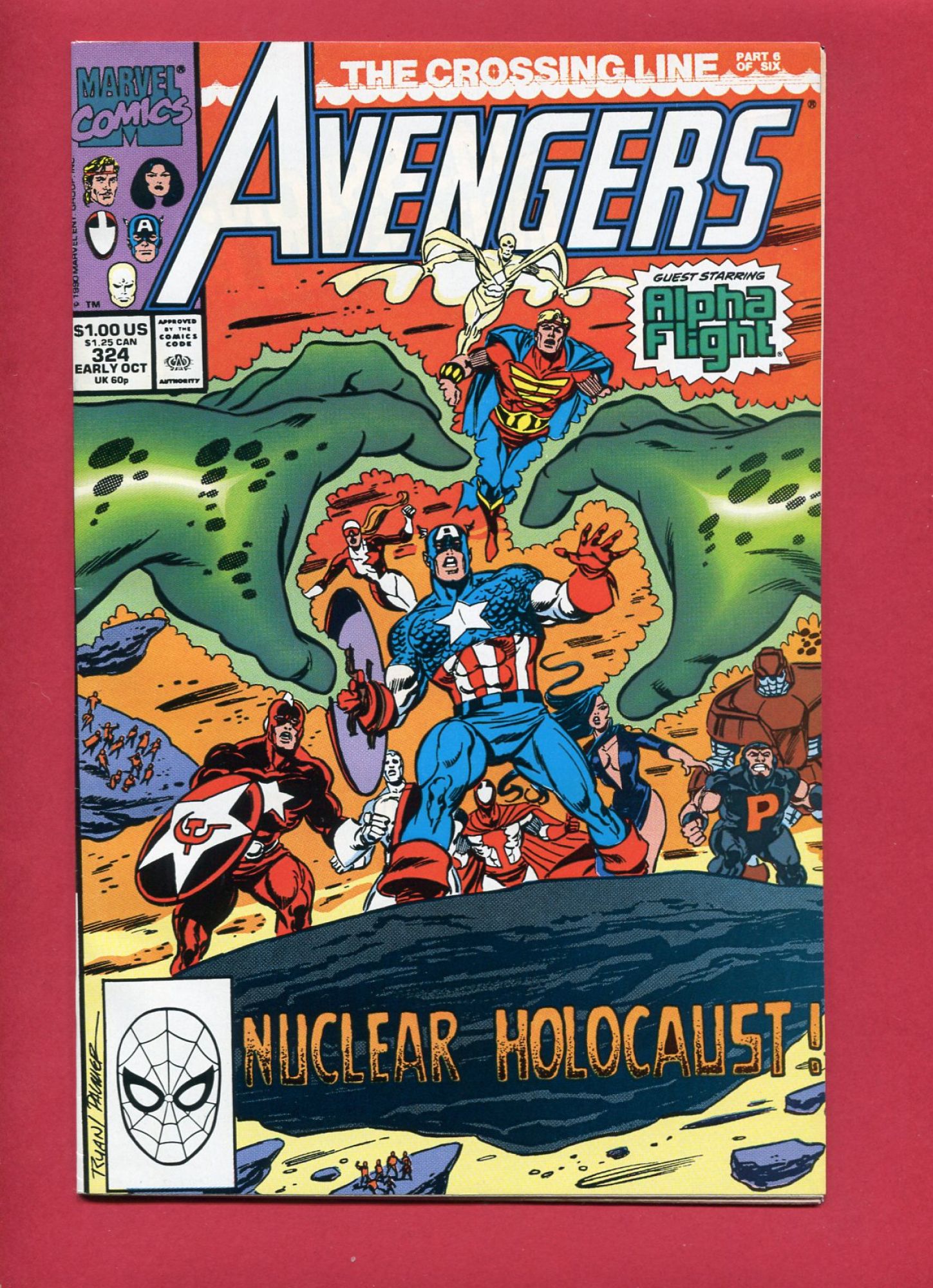 Avengers #324, Oct 1990, 8.0 VF