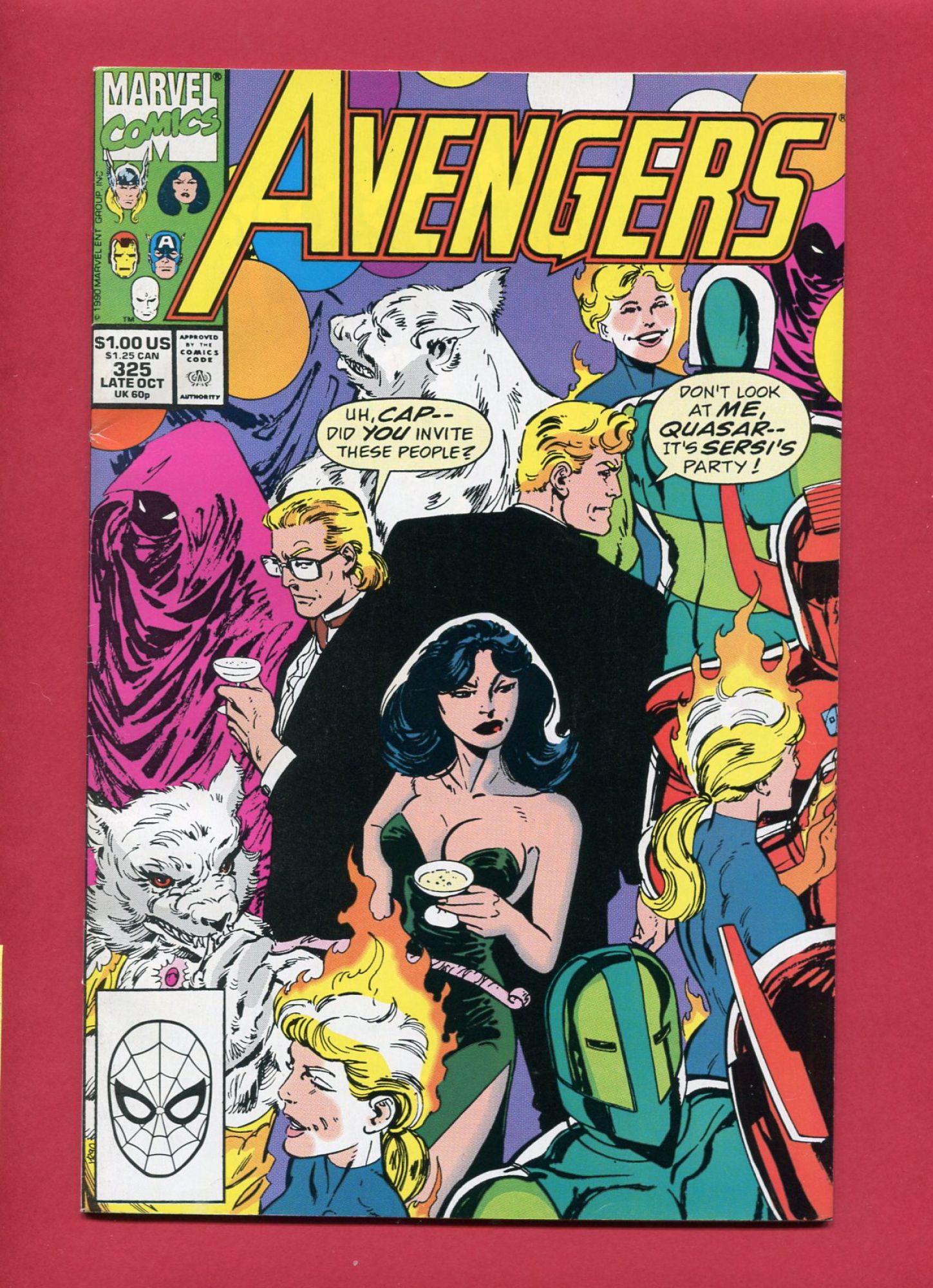 Avengers #325, Oct 1990, 7.5 VF-