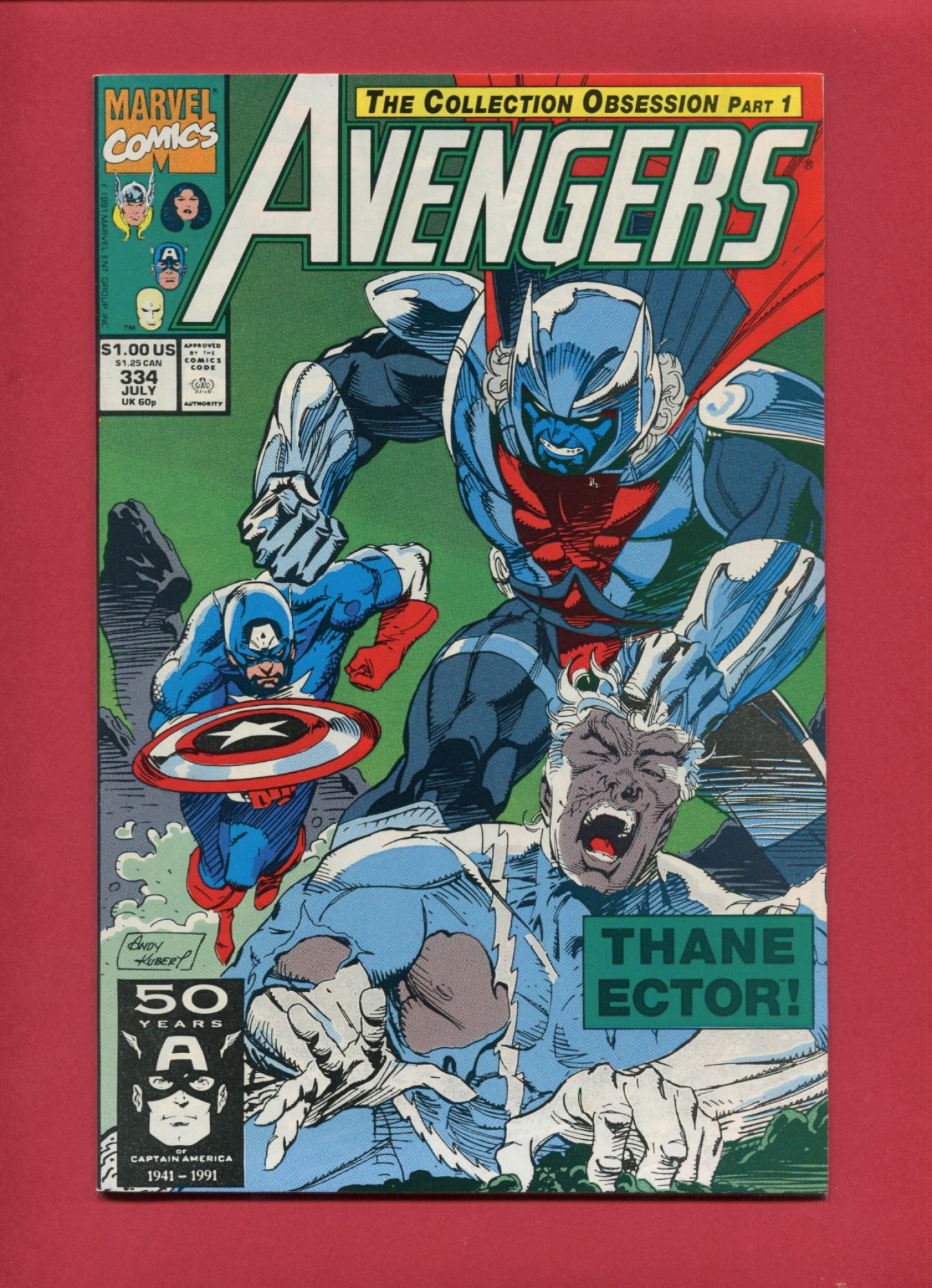 Avengers #334, Jul 1991, 8.5 VF+