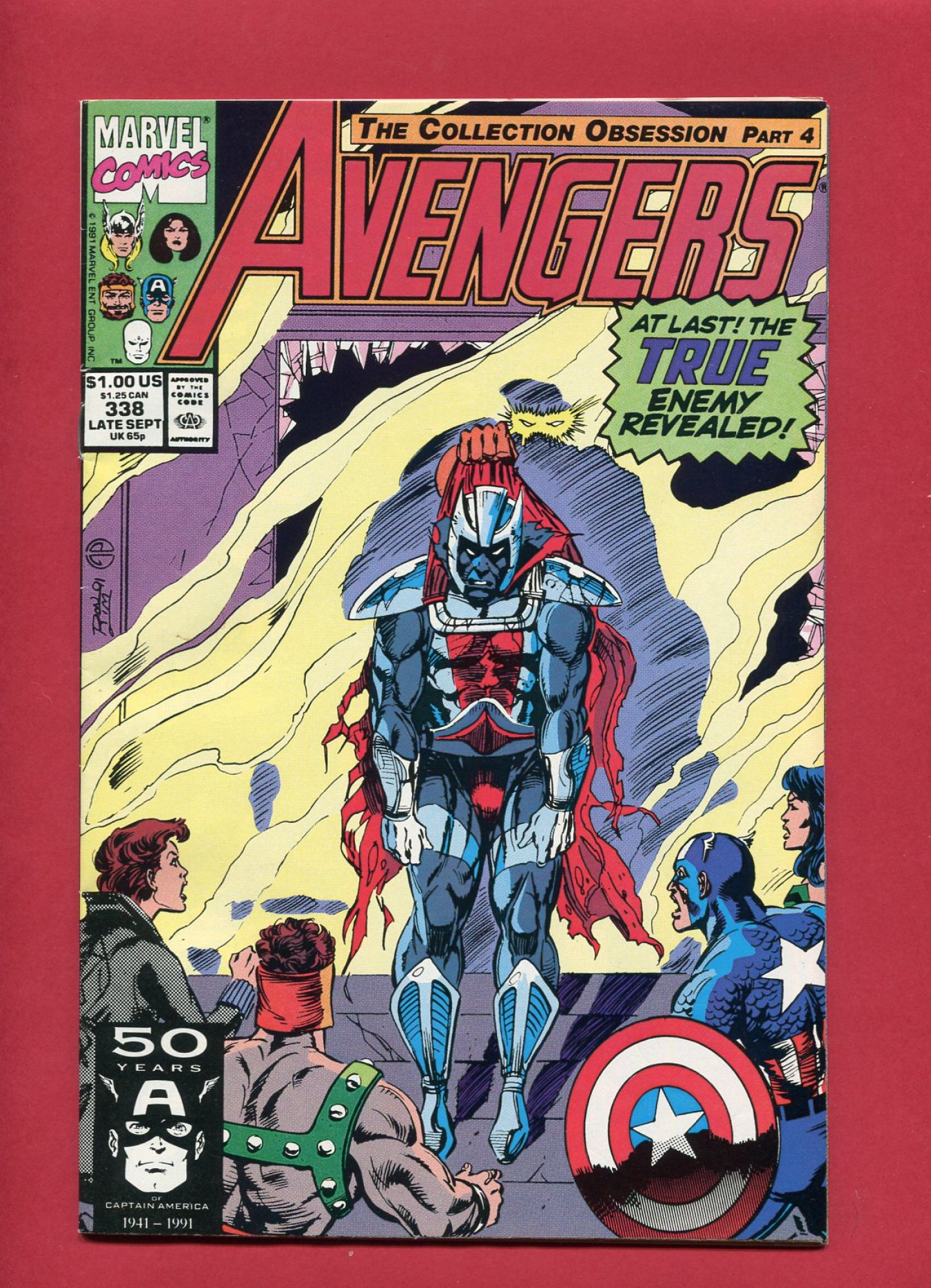 Avengers #338, Sep 1991, 8.5 VF+