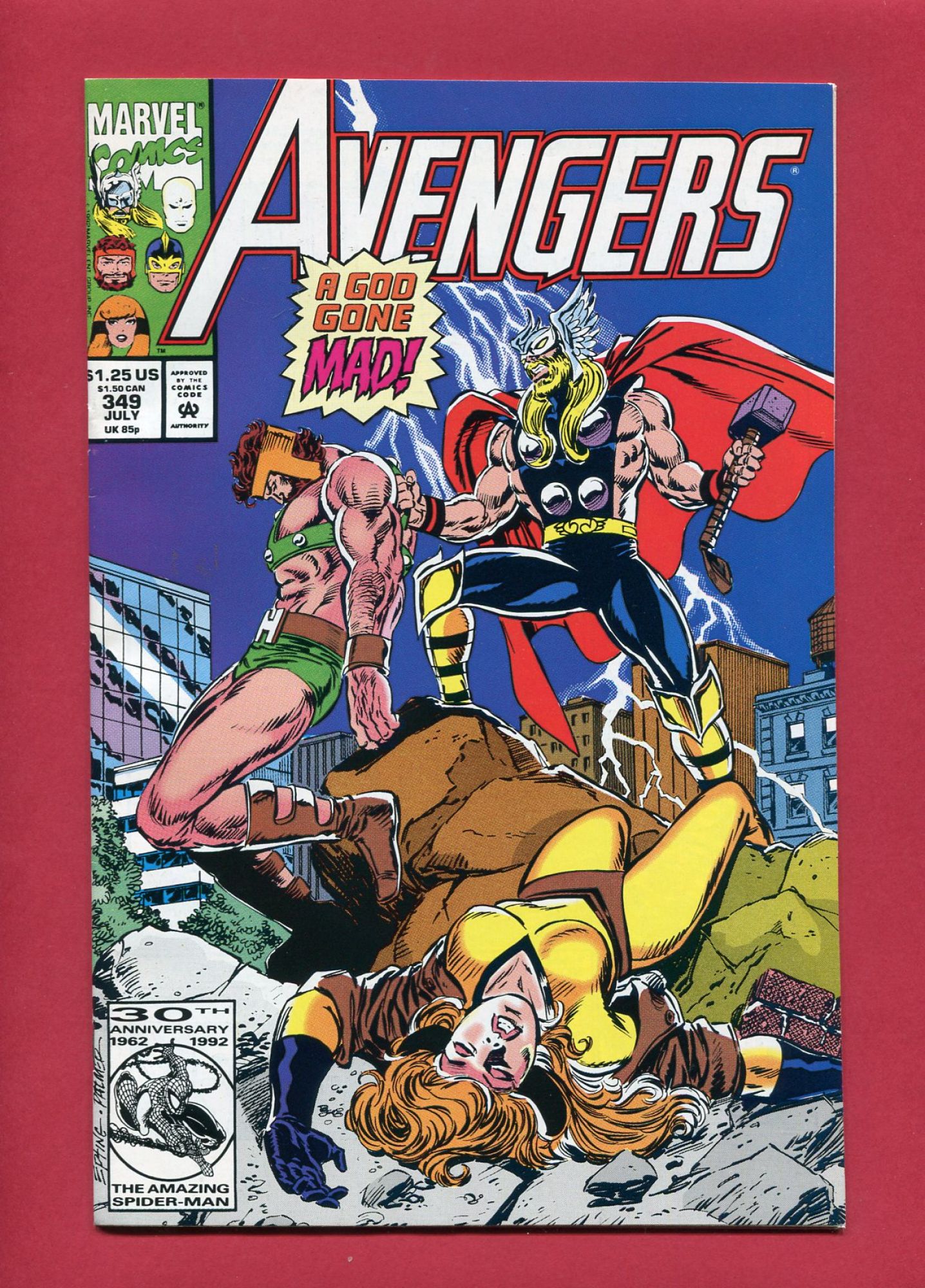 Avengers #349, Jul 1992, 8.0 VF