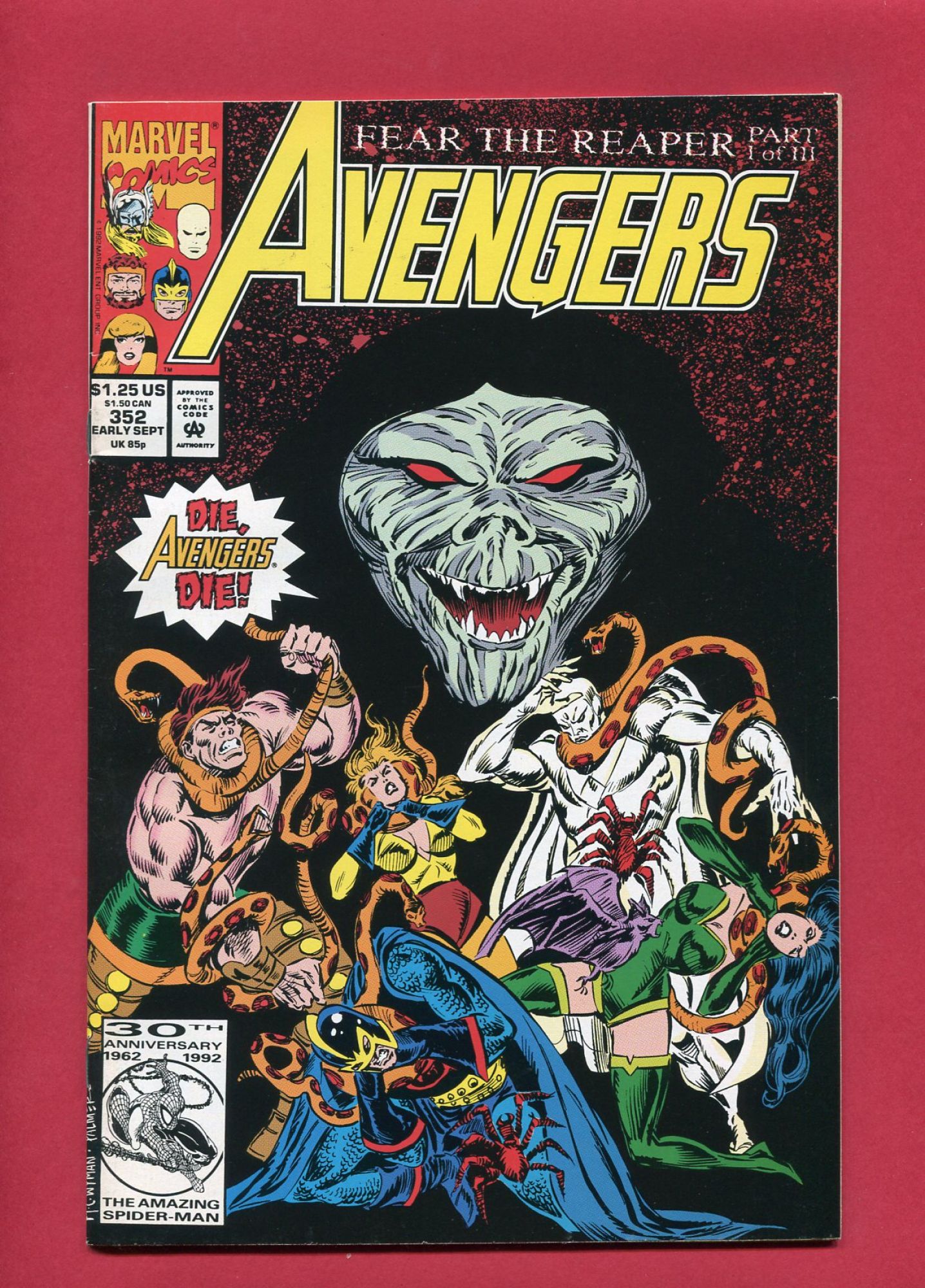 Avengers #352, Sep 1992, 9.2 NM-