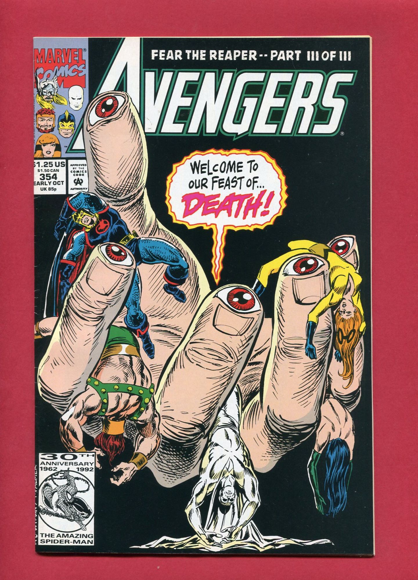 Avengers #354, Oct 1992, 6.5 FN+