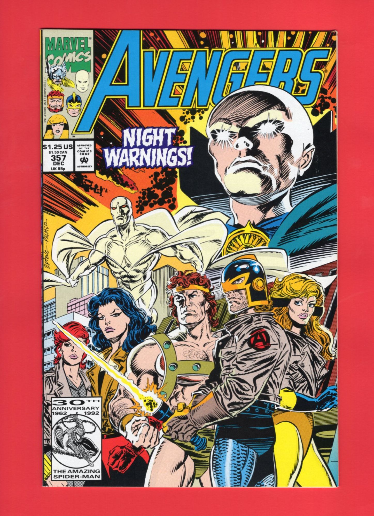 Avengers #357, Dec 1992, 9.2 NM-