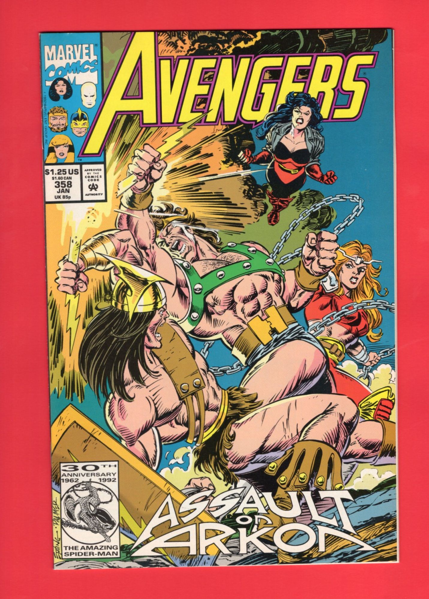 Avengers #358, Jan 1993, 9.2 NM-