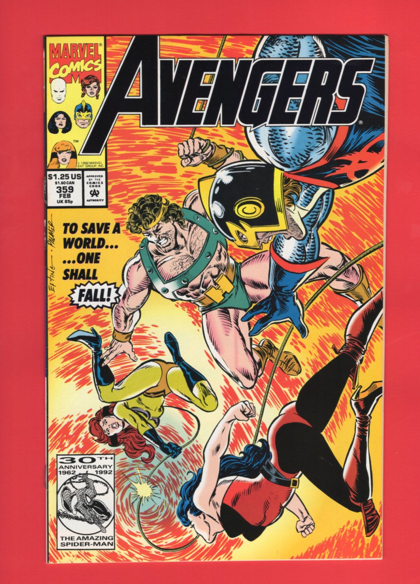 Avengers #359, Feb 1993, 9.2 NM-