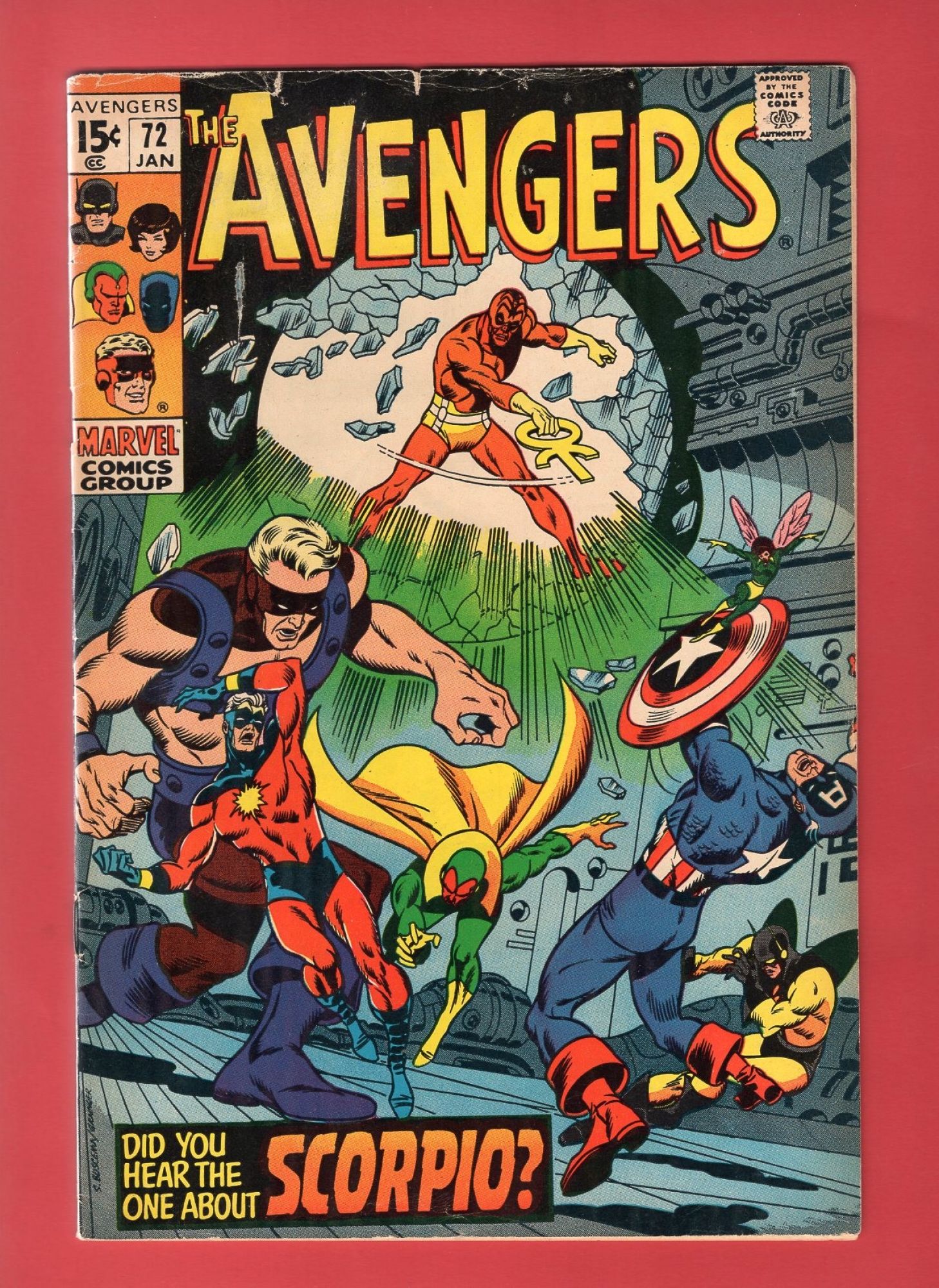 Avengers #72, Jan 1970, 6.0 FN