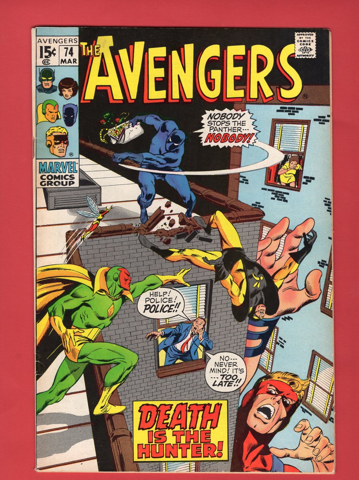 Avengers #74, Mar 1970, 7.5 VF-