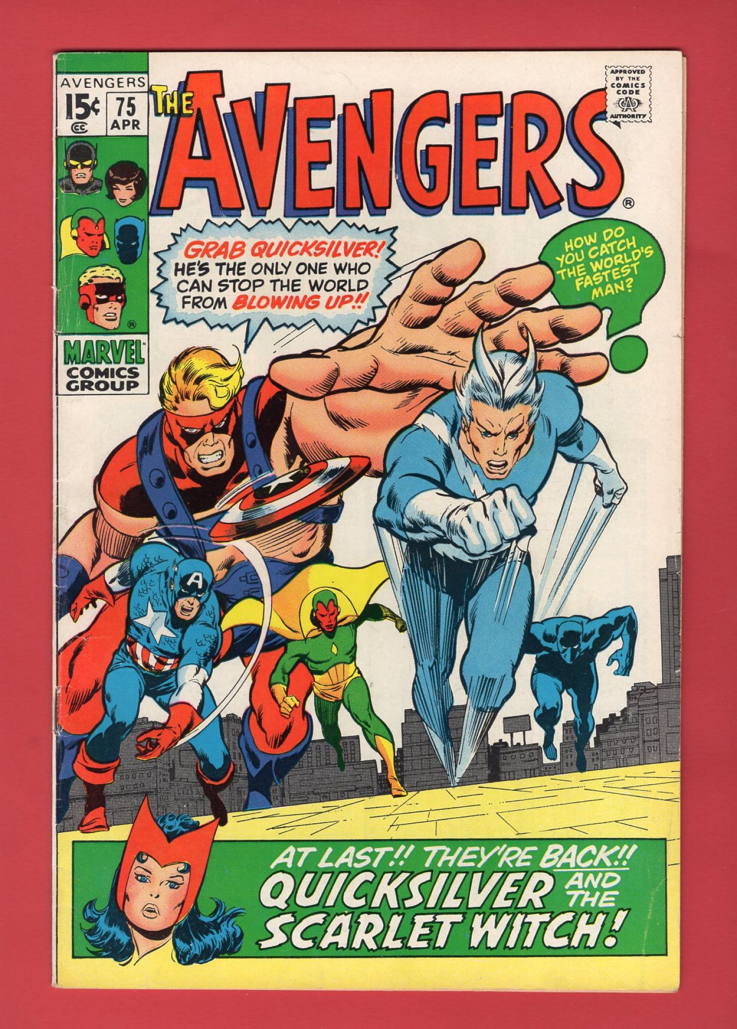 Avengers #75, Apr 1970, 5.0 VF/FN