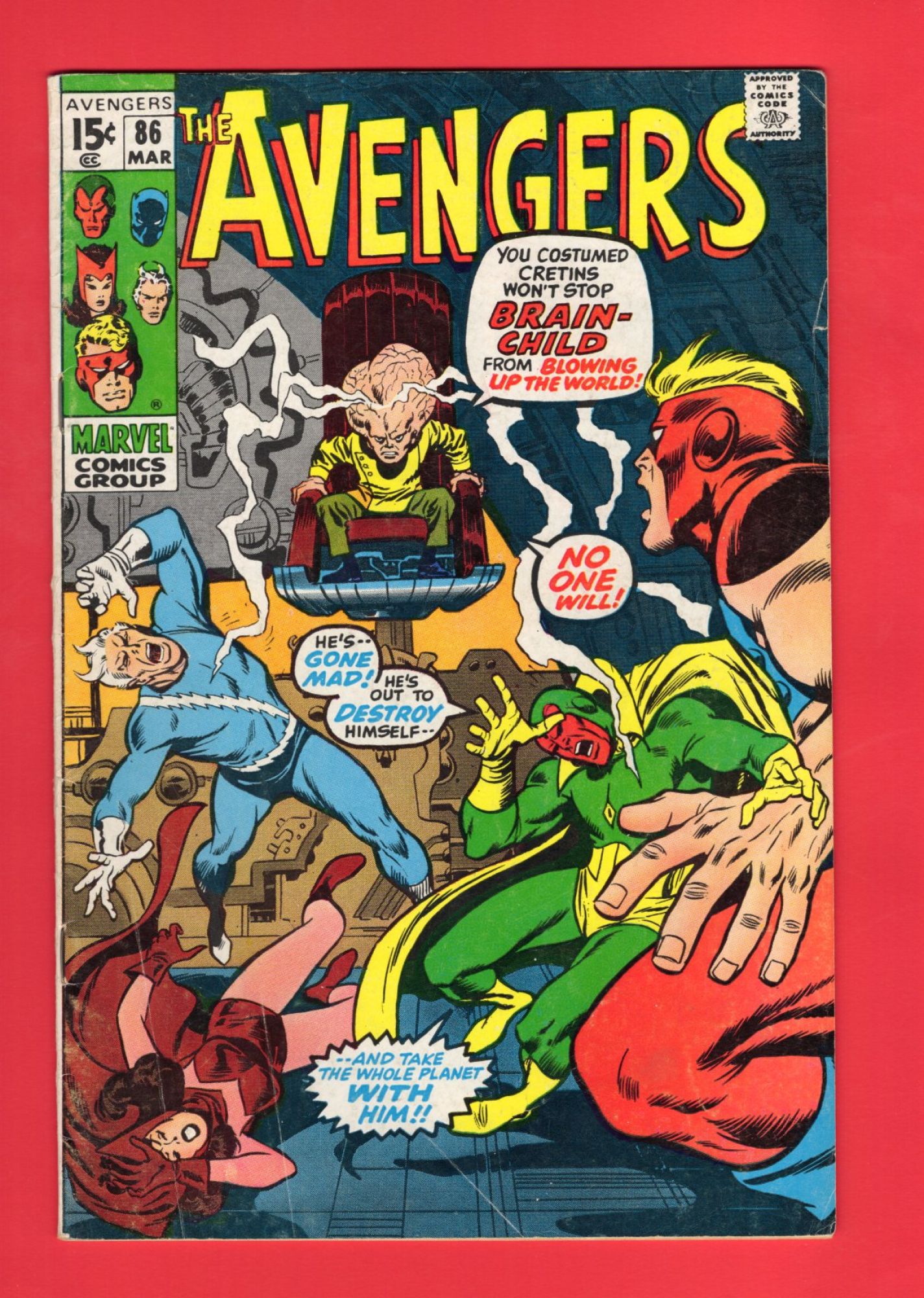 Avengers #86, Mar 1971, 4.5 VG+