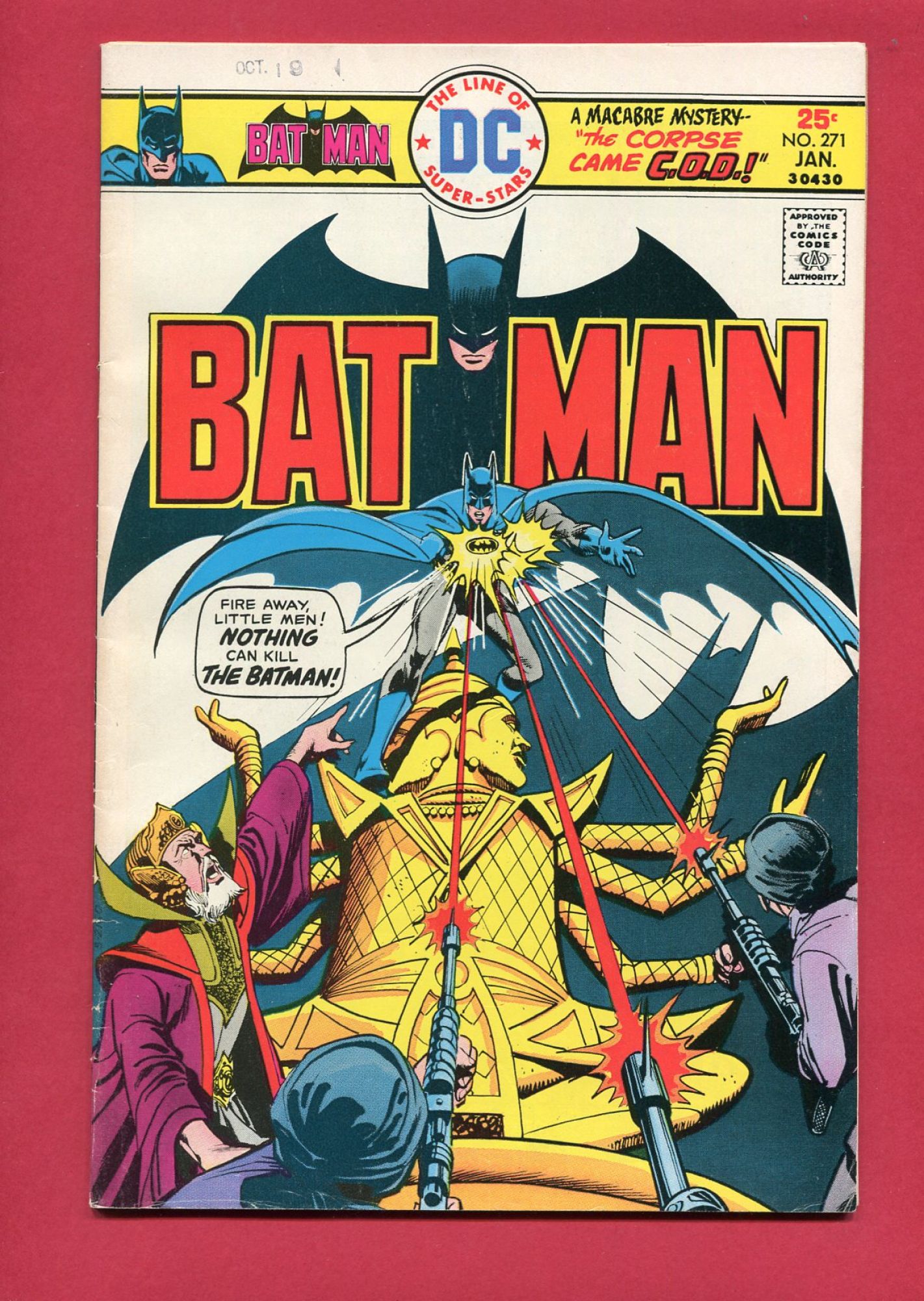 Batman #271, Jan 1976, 6.0 FN