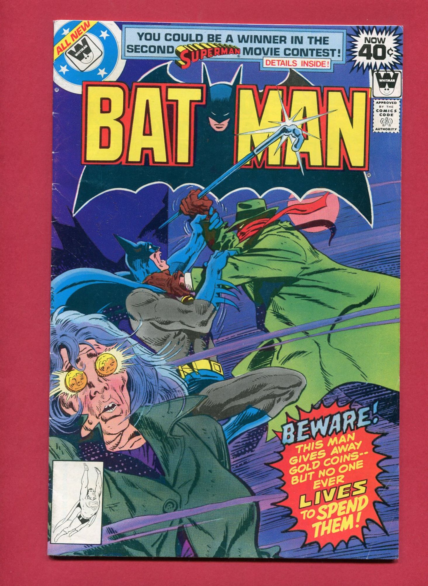 Batman #307, Jan 1979, Whitman Variant 6.0 FN
